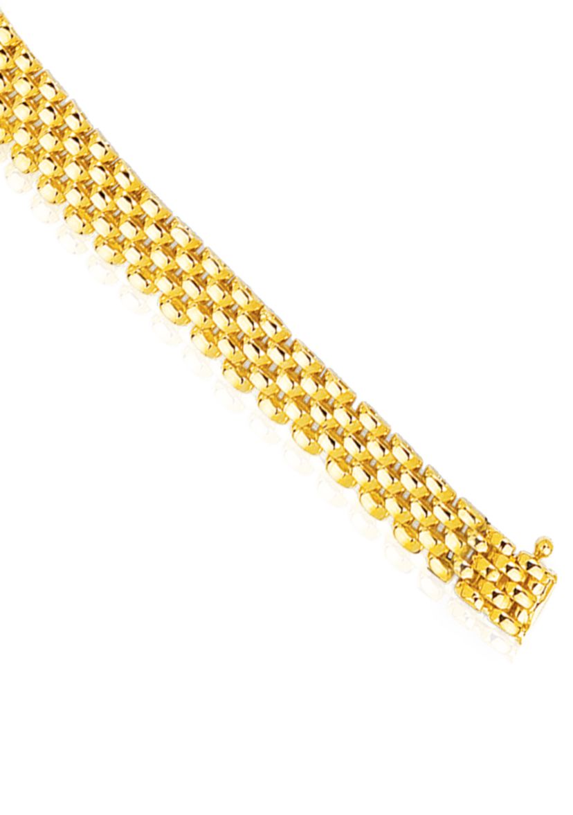 14k Yellow Gold Panther Bracelet