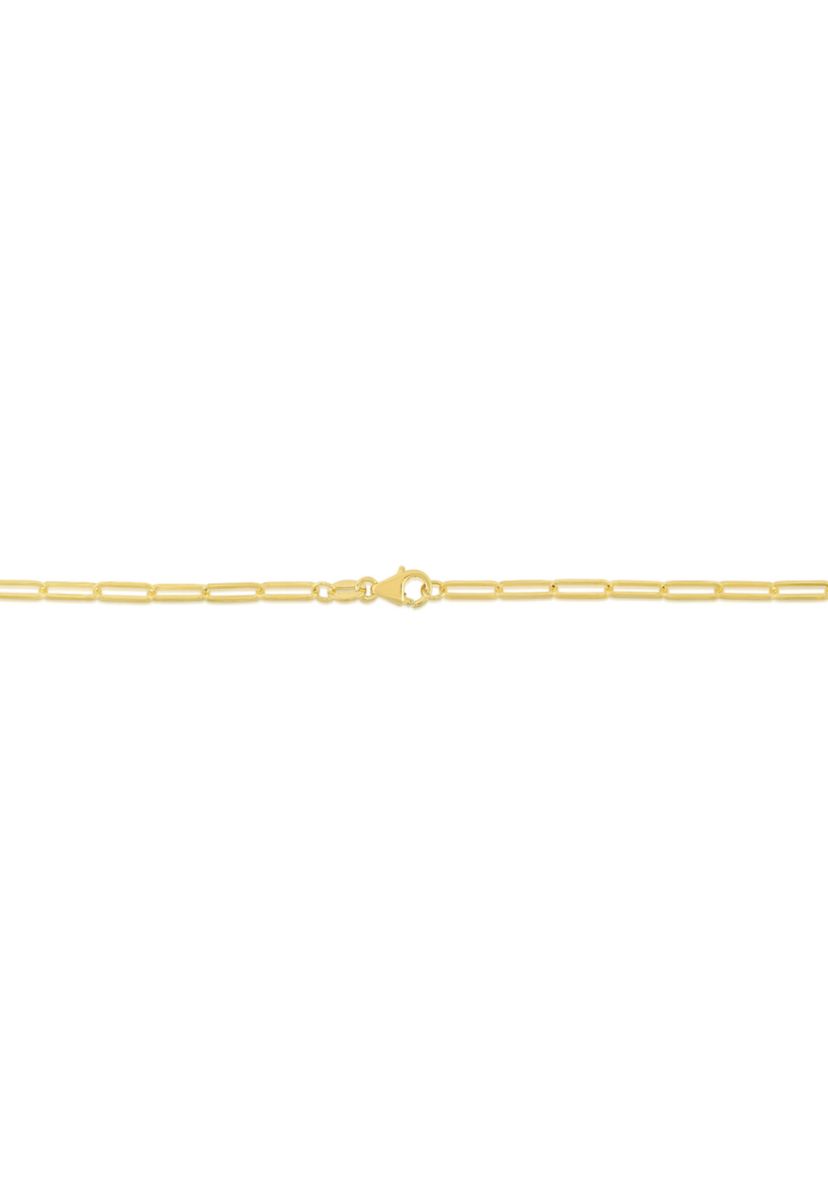14Ky Paperclip Anklet