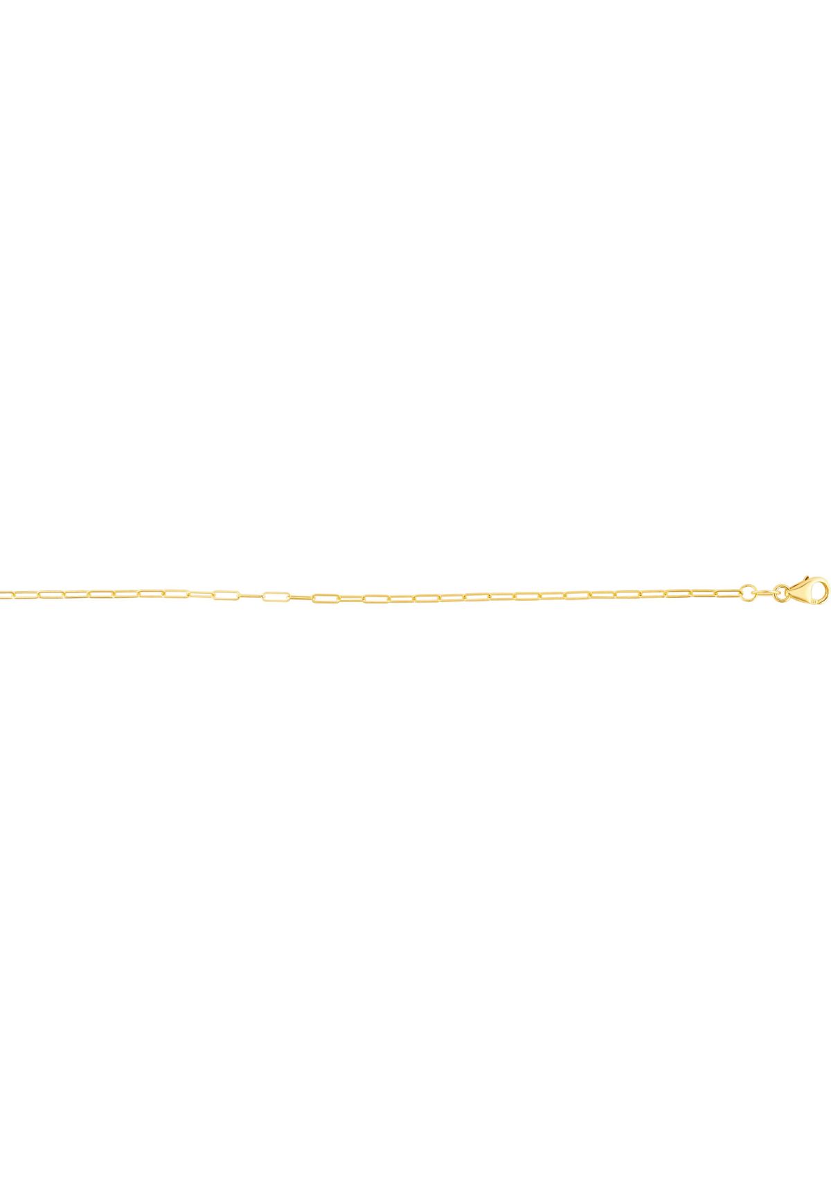 14Ky Paperclip Anklet