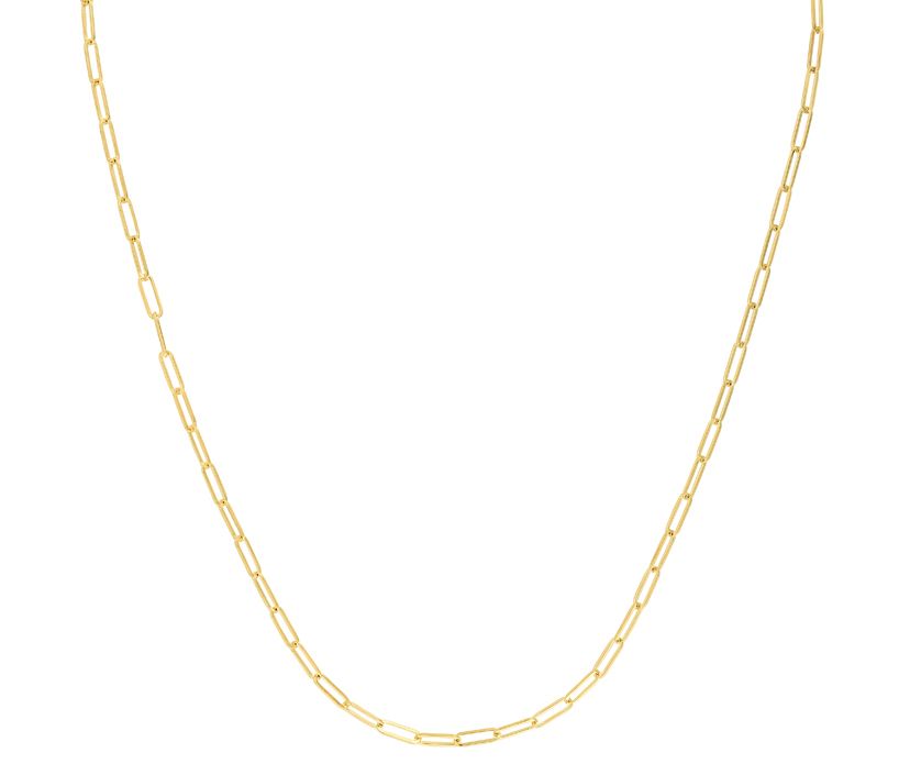 14Ky Paperclip Chain