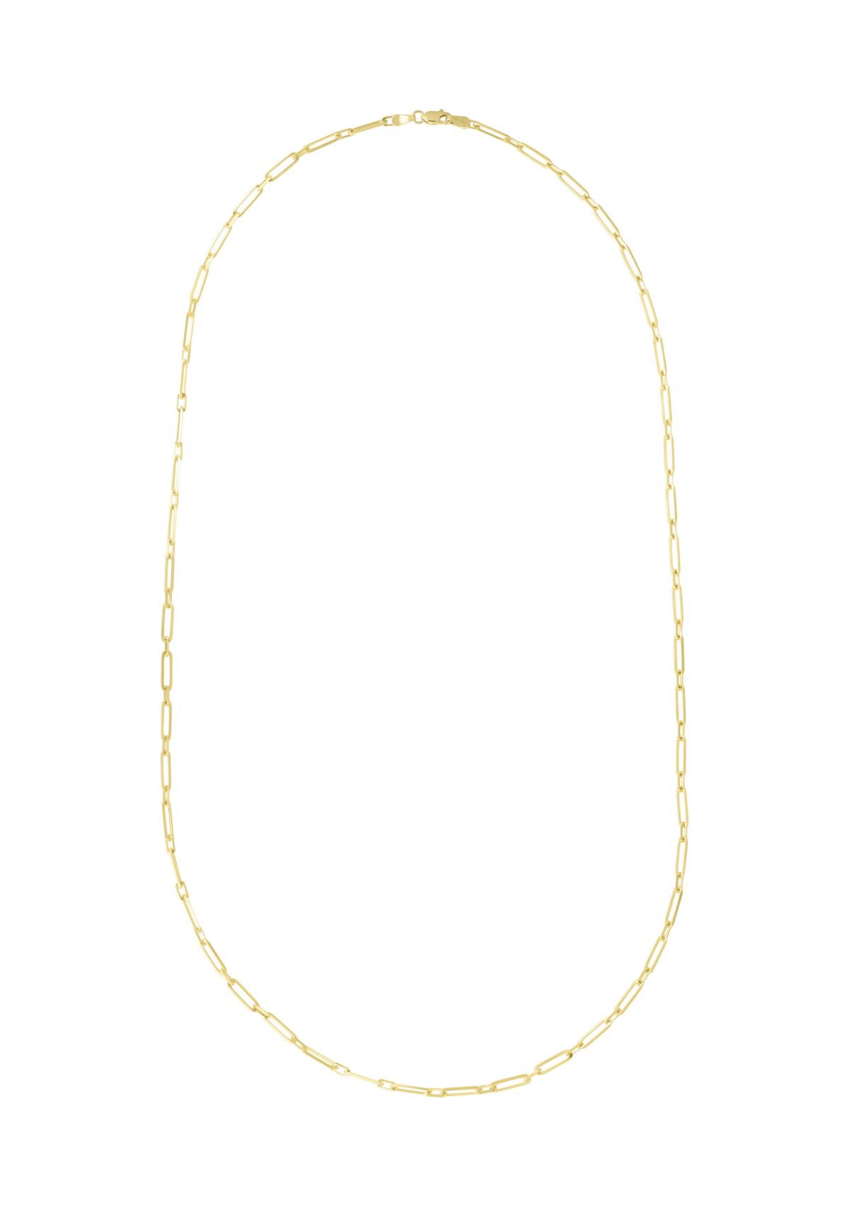 14Ky Paperclip Anklet