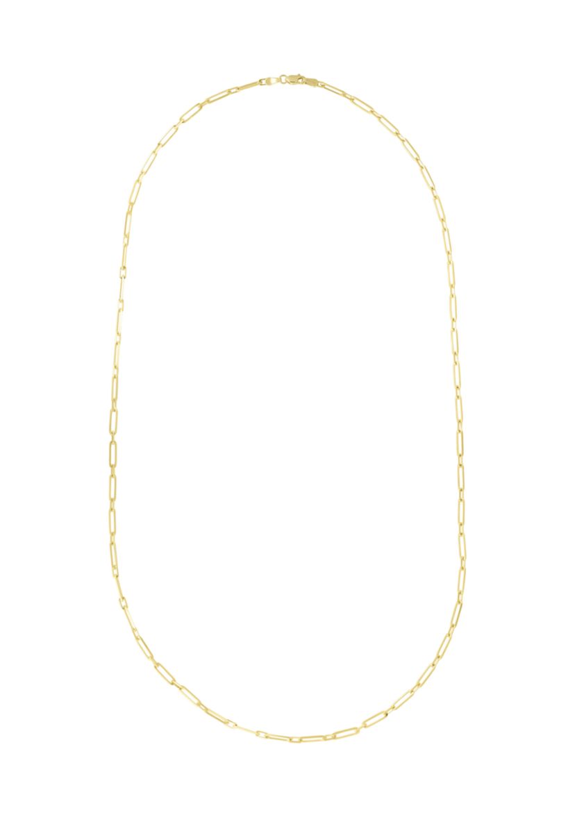 14Ky Paperclip Anklet