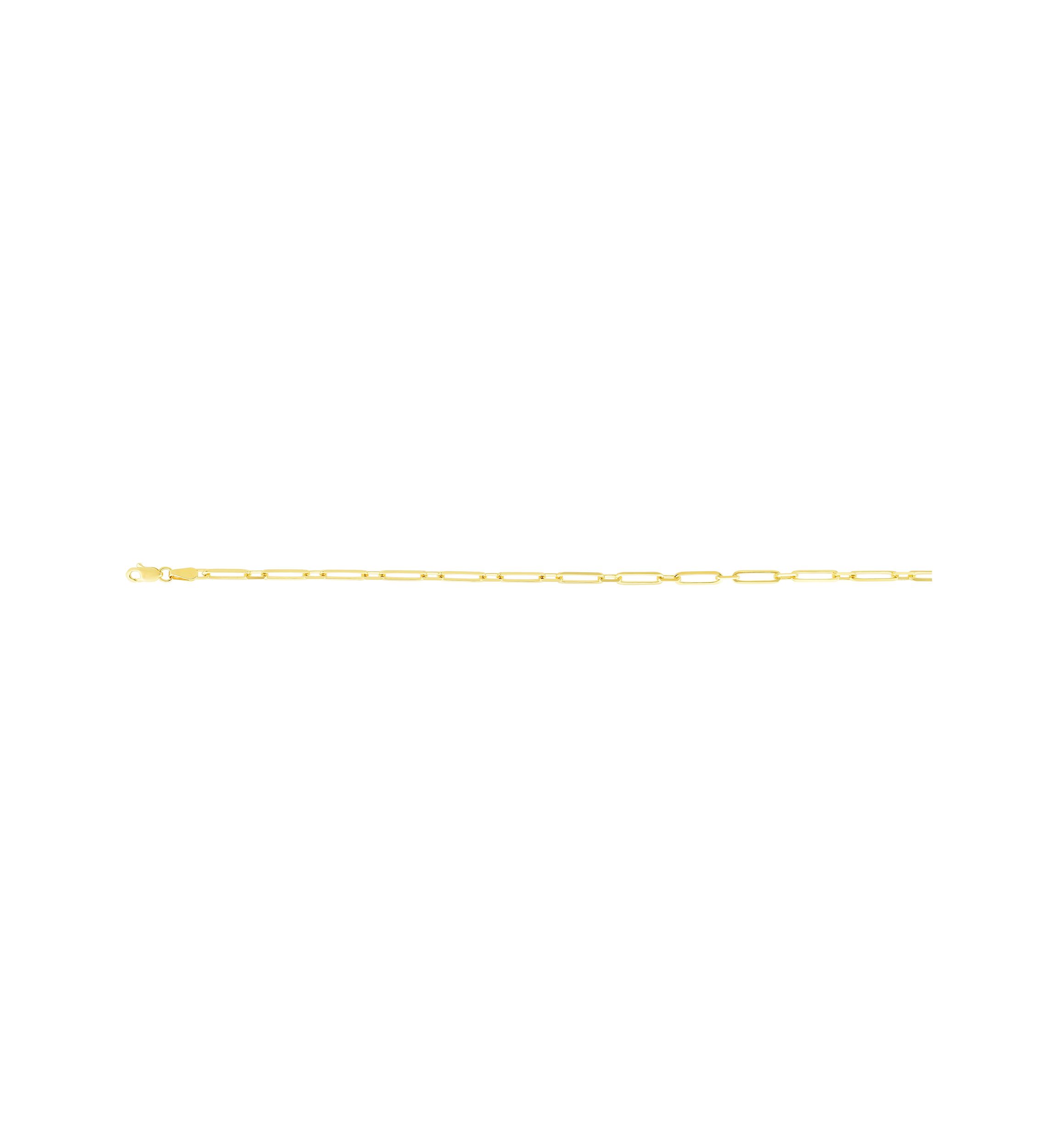 14Ky Paperclip Anklet