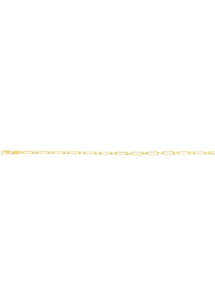 14Ky Paperclip Anklet