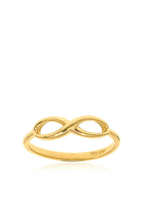 14k Yellow Gold Infinity Ring