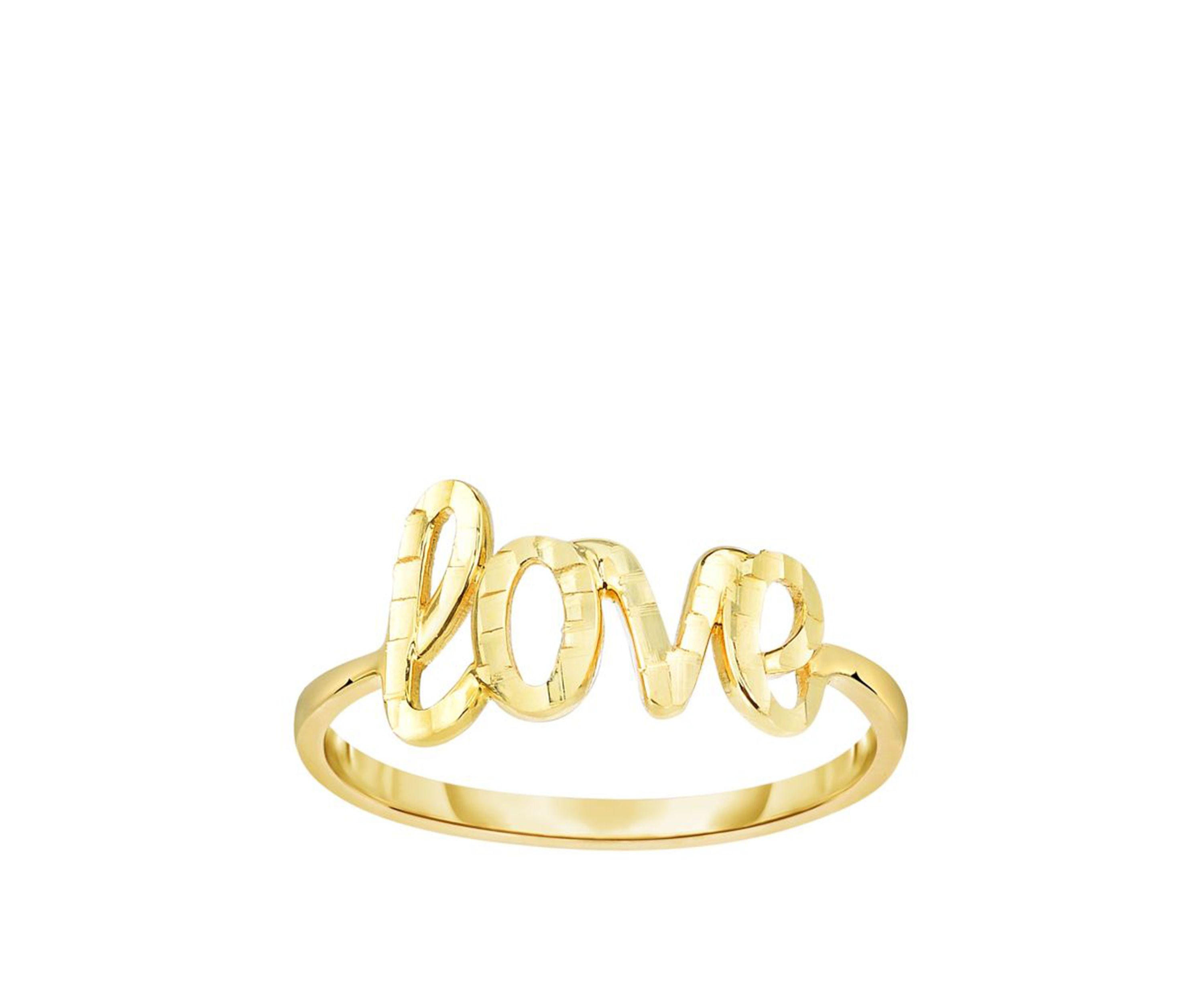 Love Ring in 14k Yellow Gold