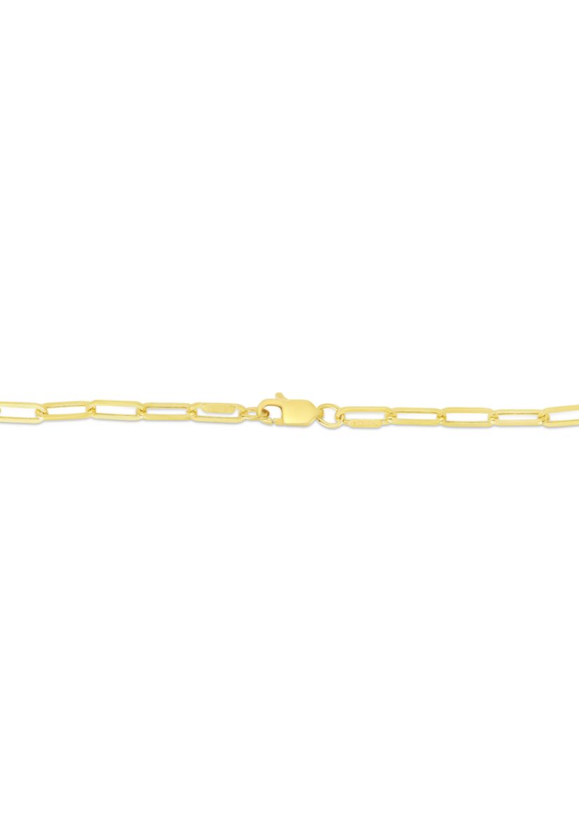 14Ky Paperclip Anklet Bracelet