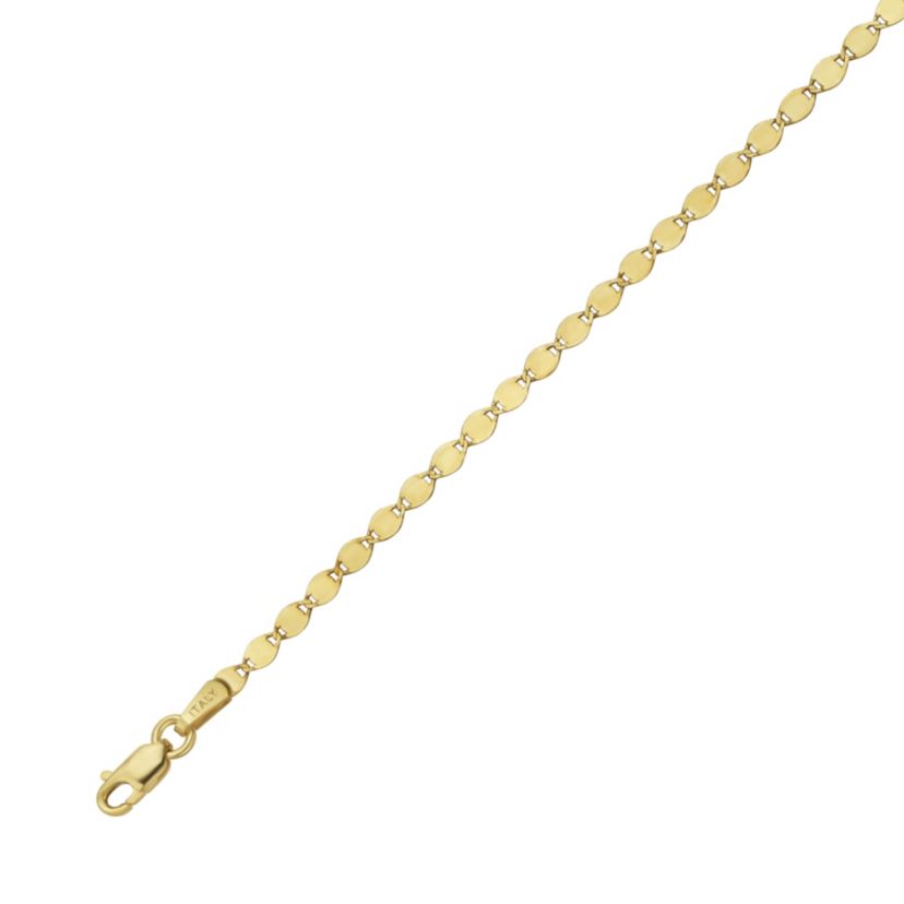 14K Yellow Gold Mirror Chain