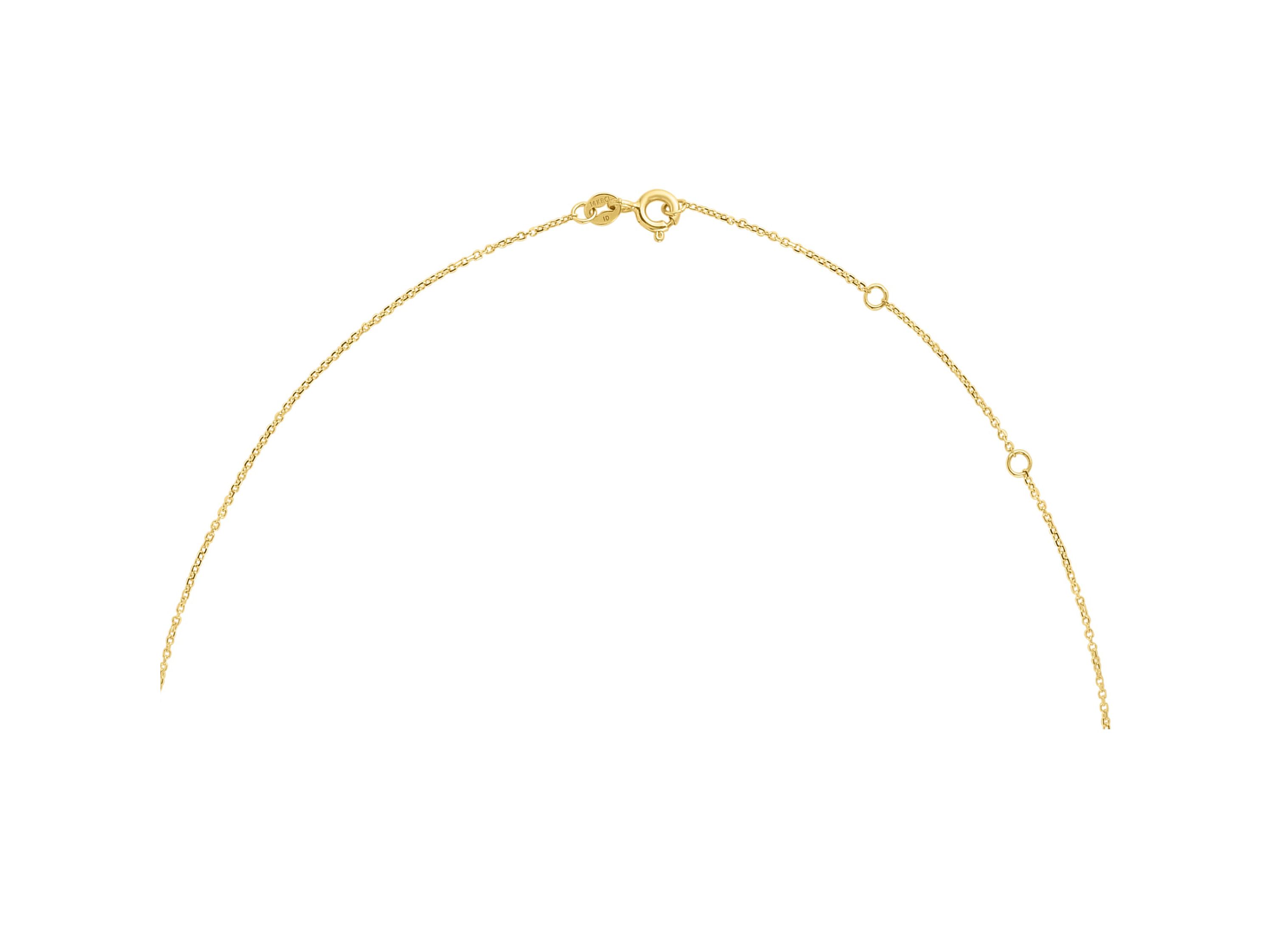 14Ky Cable Necklace With Citrine