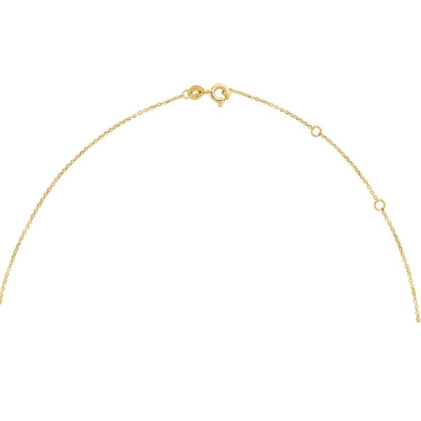14Ky Cable Necklace With Citrine