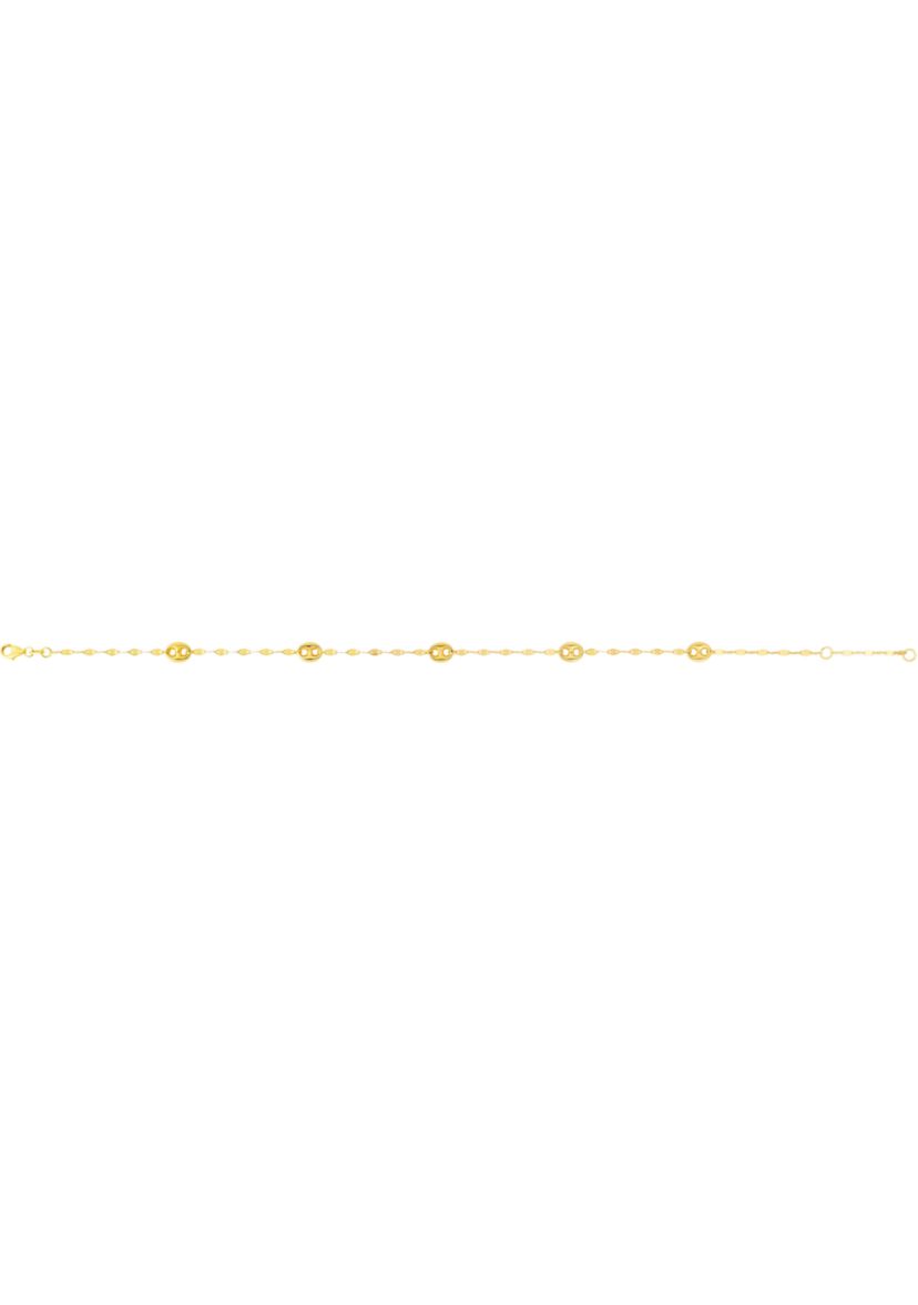 14Ky Mirror Anklet Bracelet