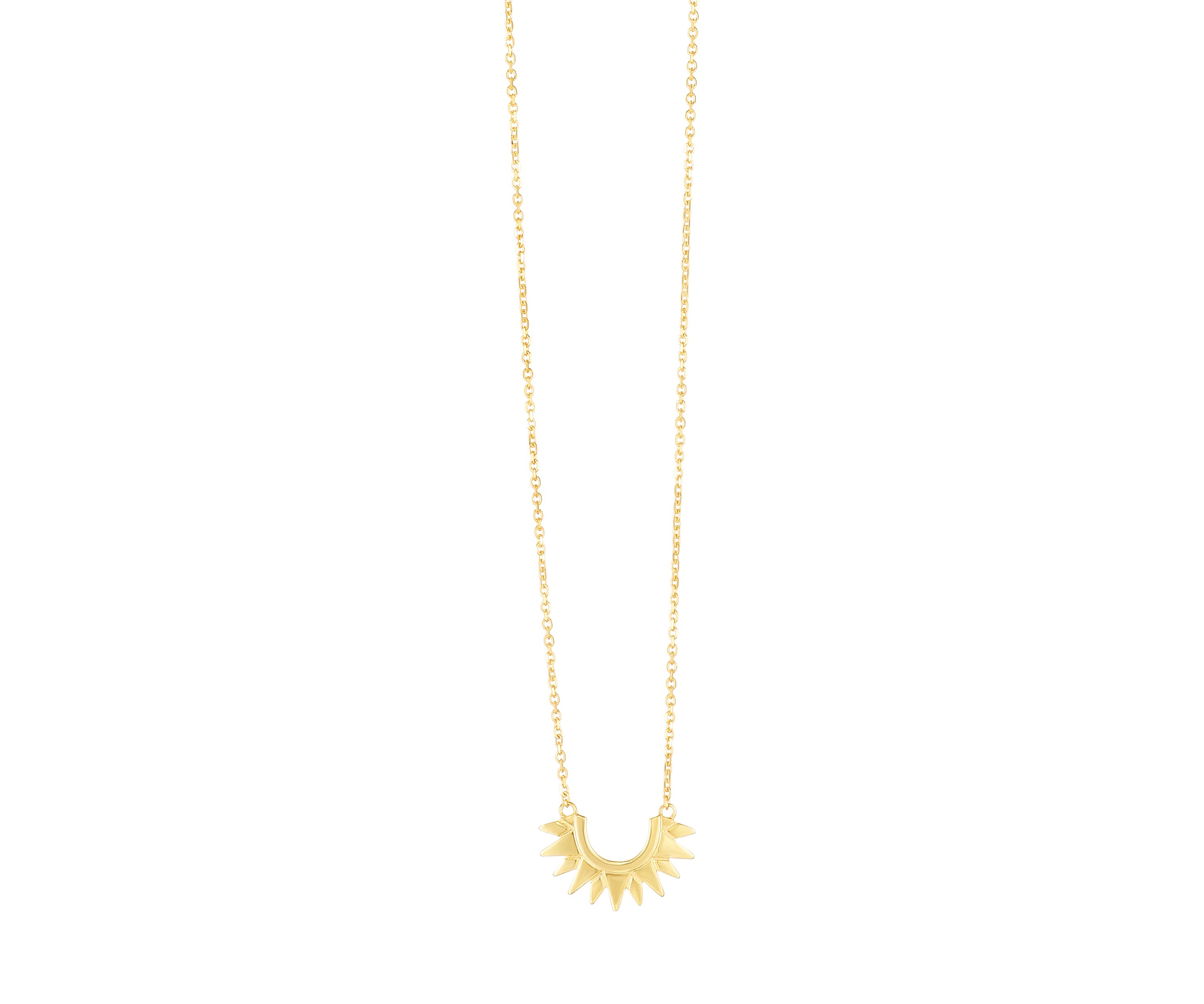 Half Sun Ray Necklace