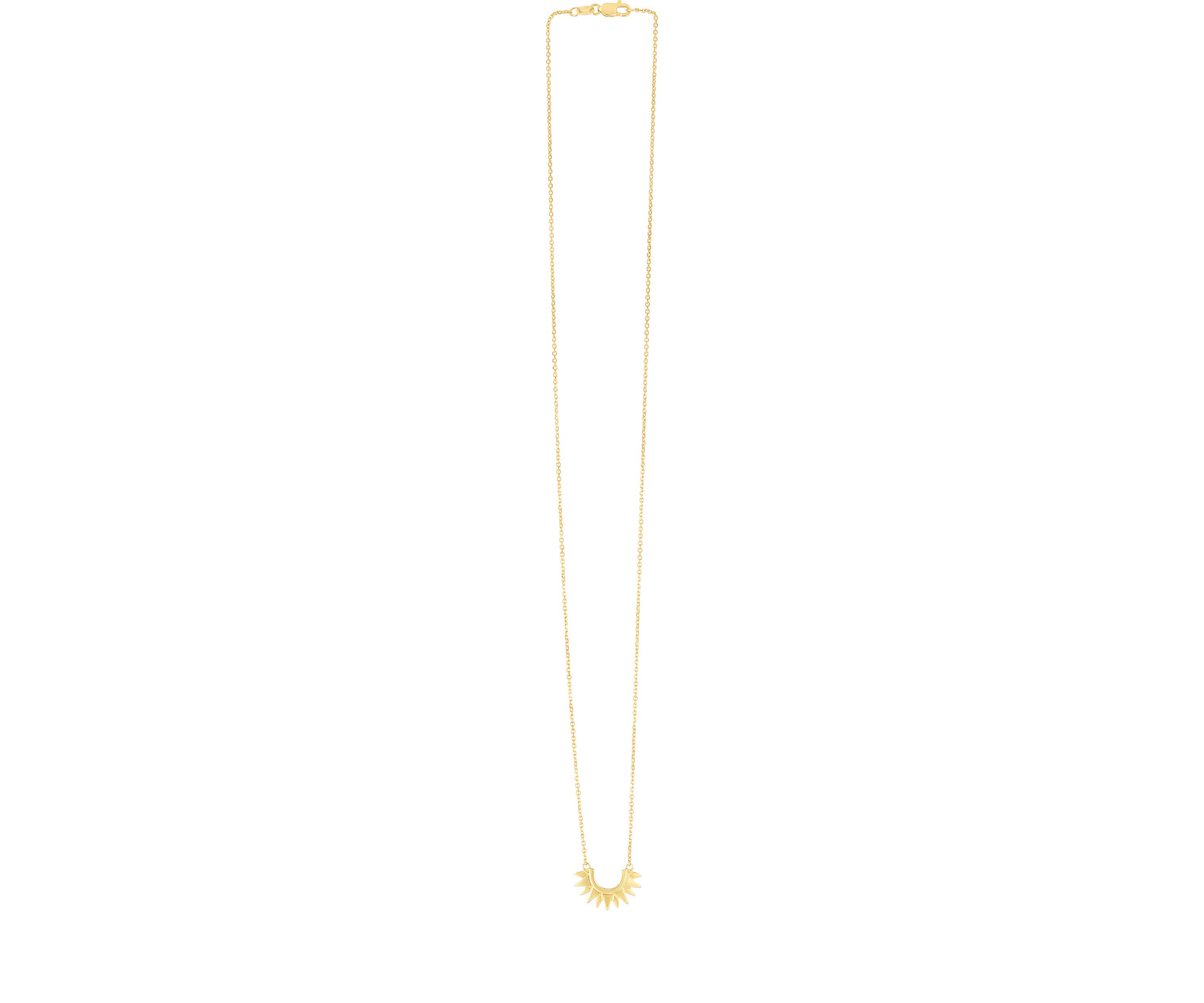 Half Sun Ray Necklace