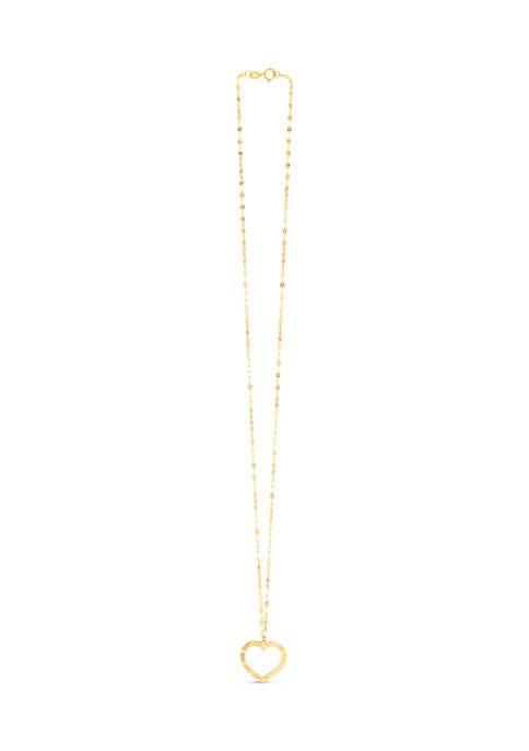 Belk & Co. 14K Yellow Gold Heart Necklace