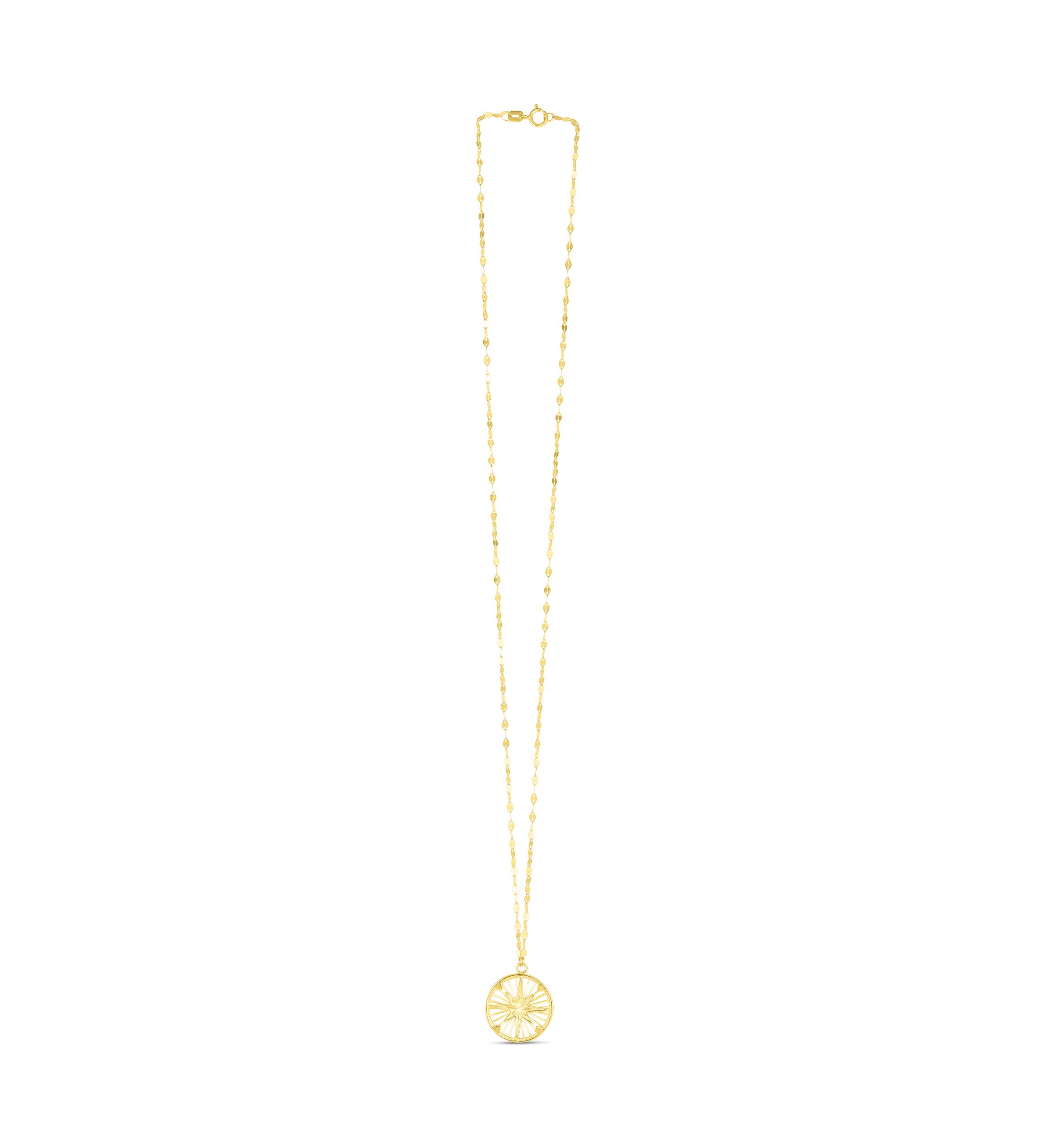 14Ky Compass Necklace
