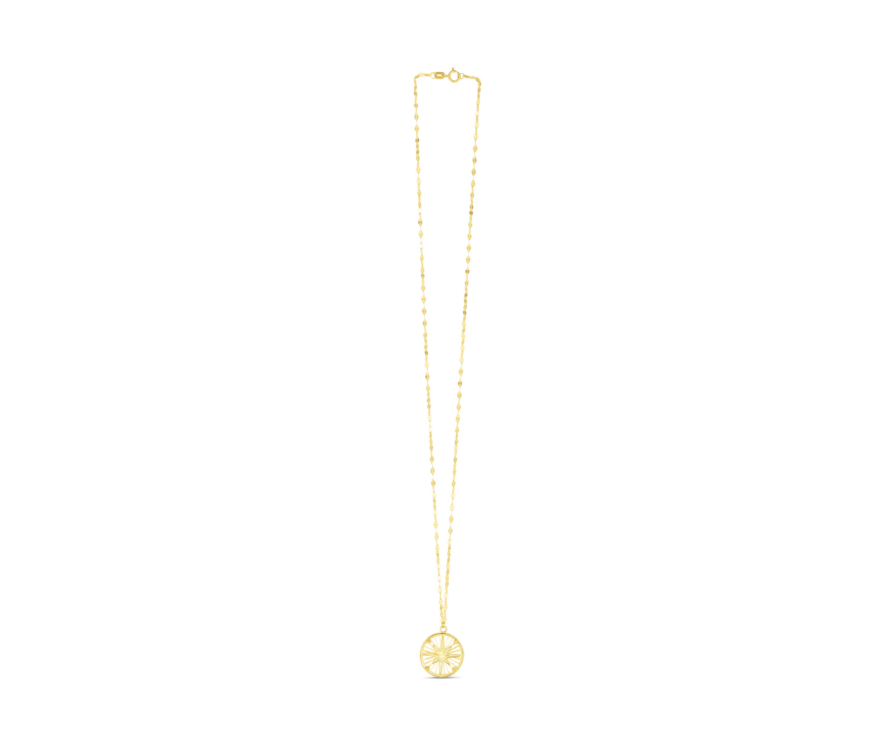 14Ky Compass Necklace
