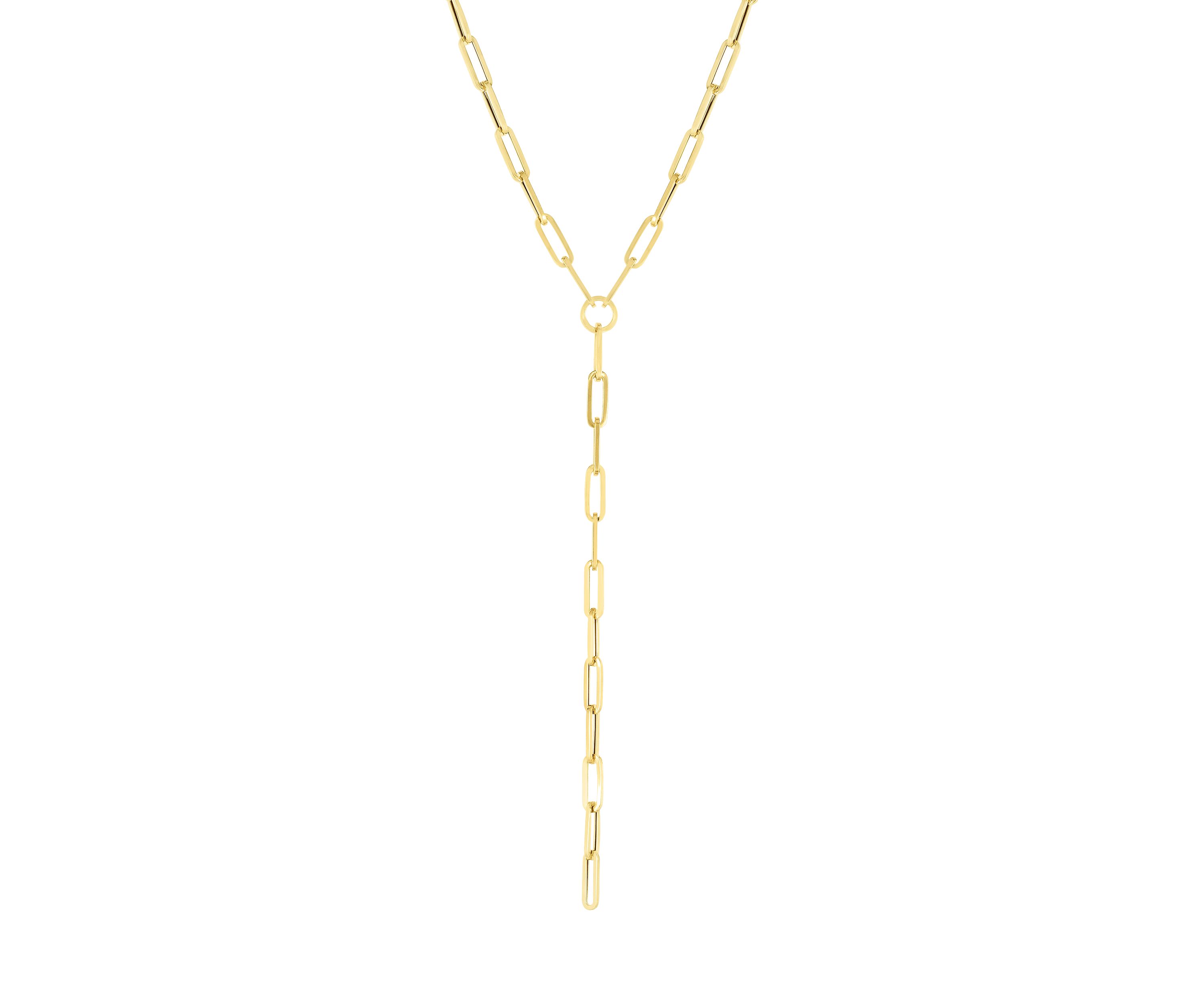 Y-Neck Paperclip Necklace