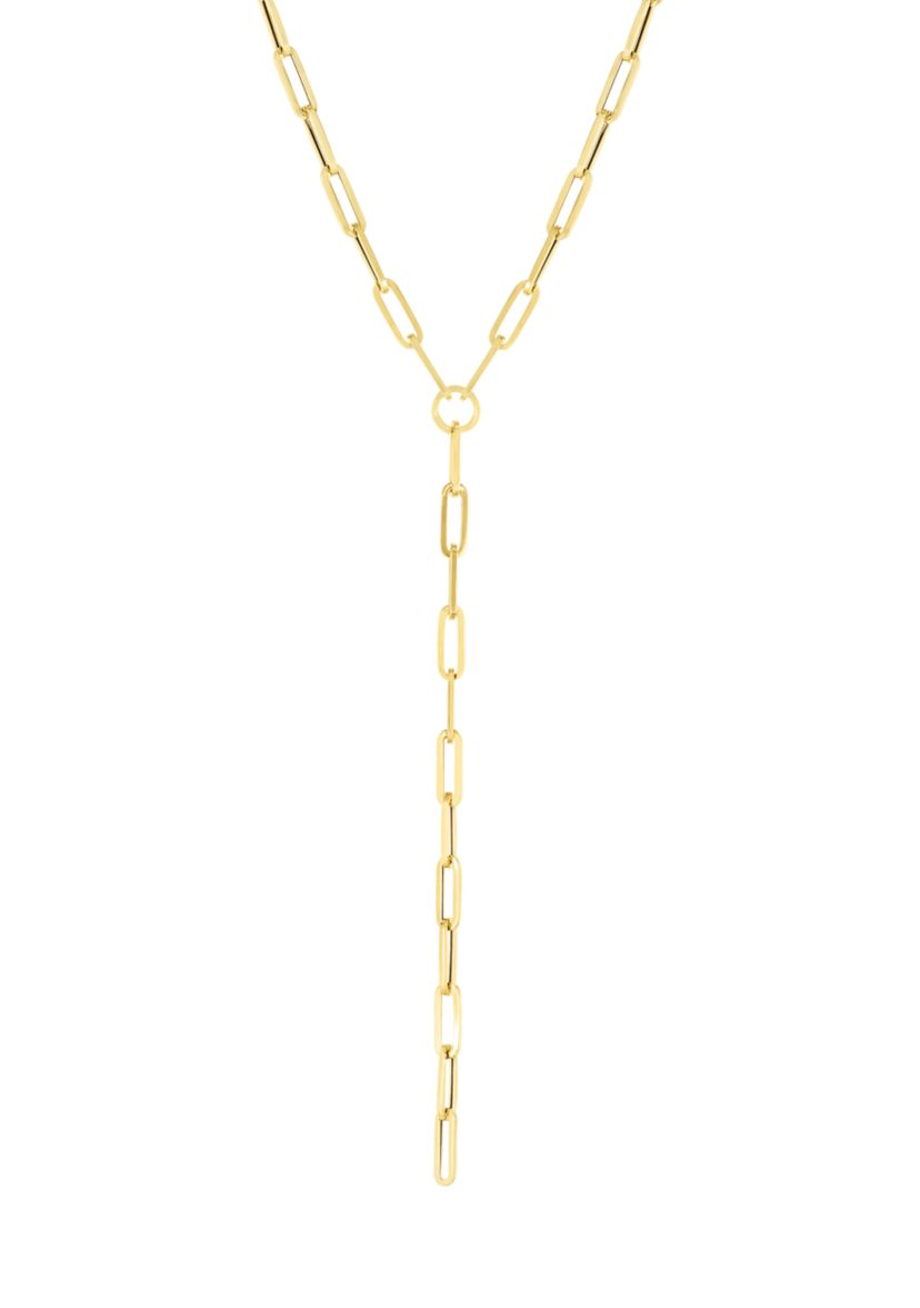 Y-Neck Paperclip Necklace