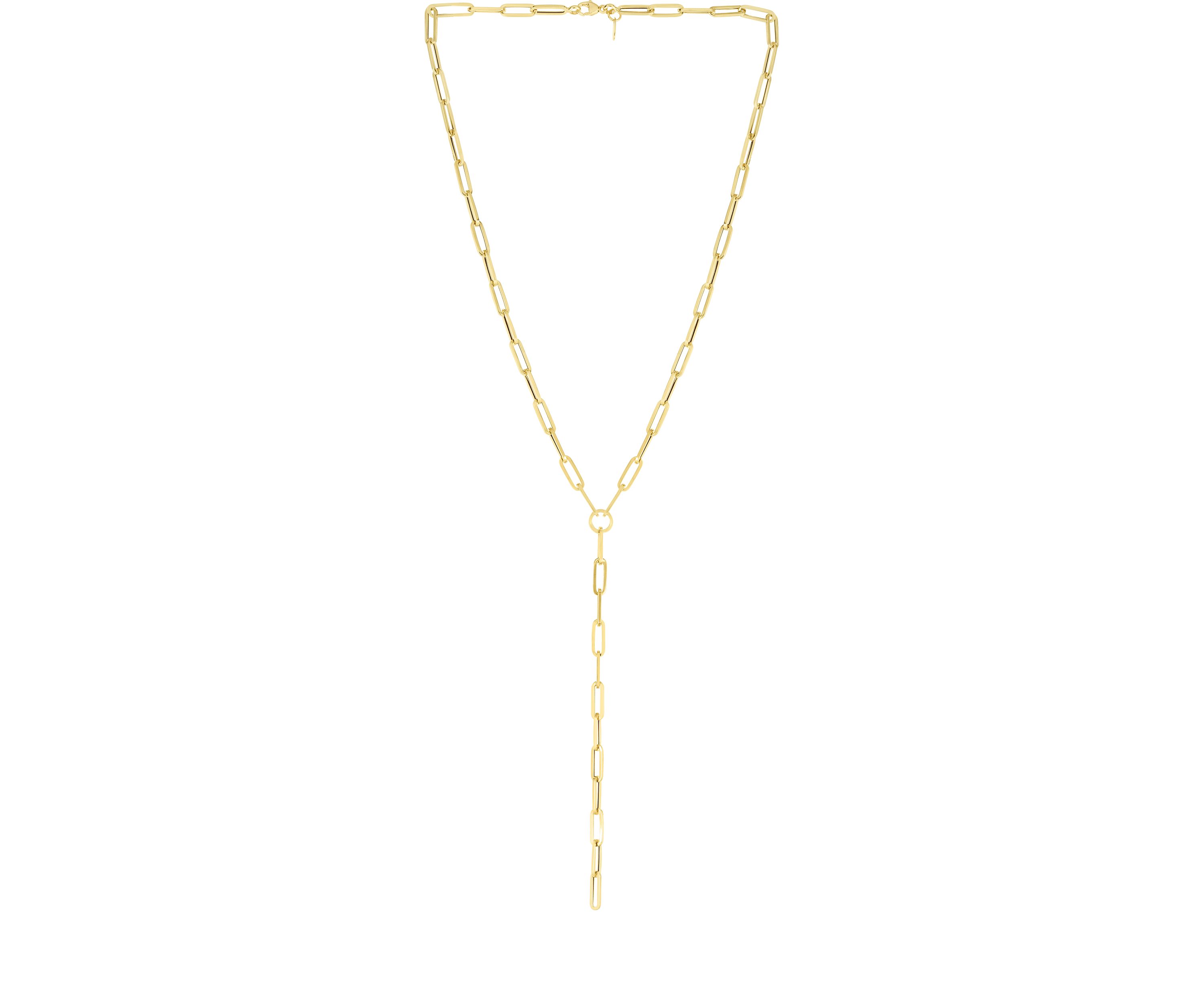 Y-Neck Paperclip Necklace