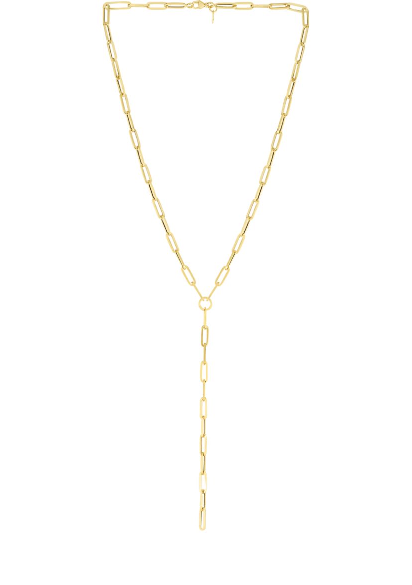 Y-Neck Paperclip Necklace
