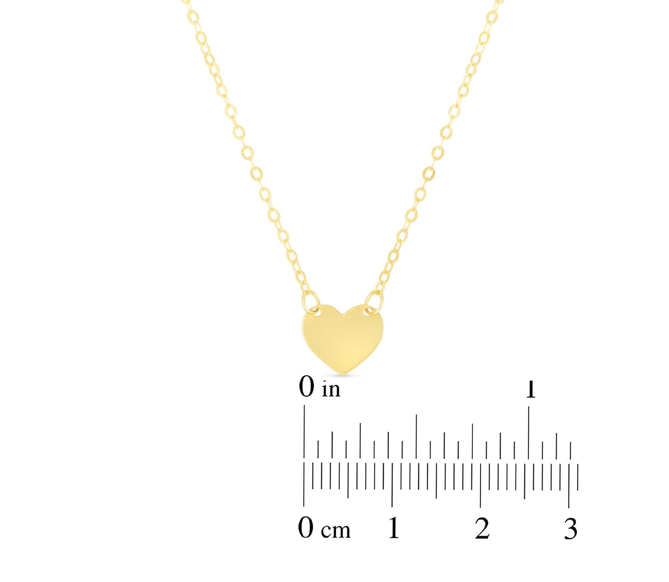 14KY HEART NECKLACE