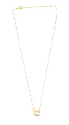 Belk & Co 14 Karat Yellow Gold Handcuff Necklace