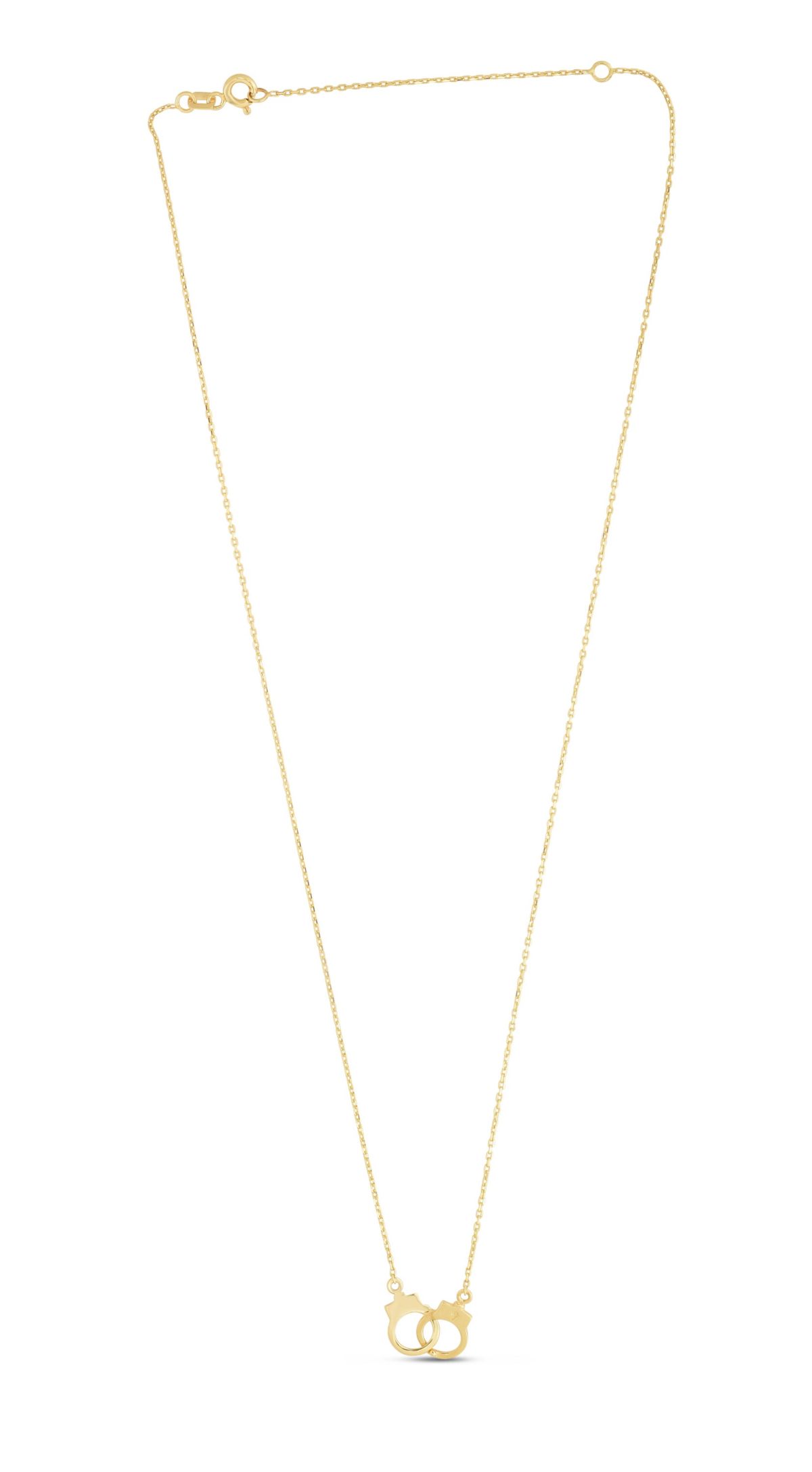 14 Karat Yellow Gold Handcuff Necklace