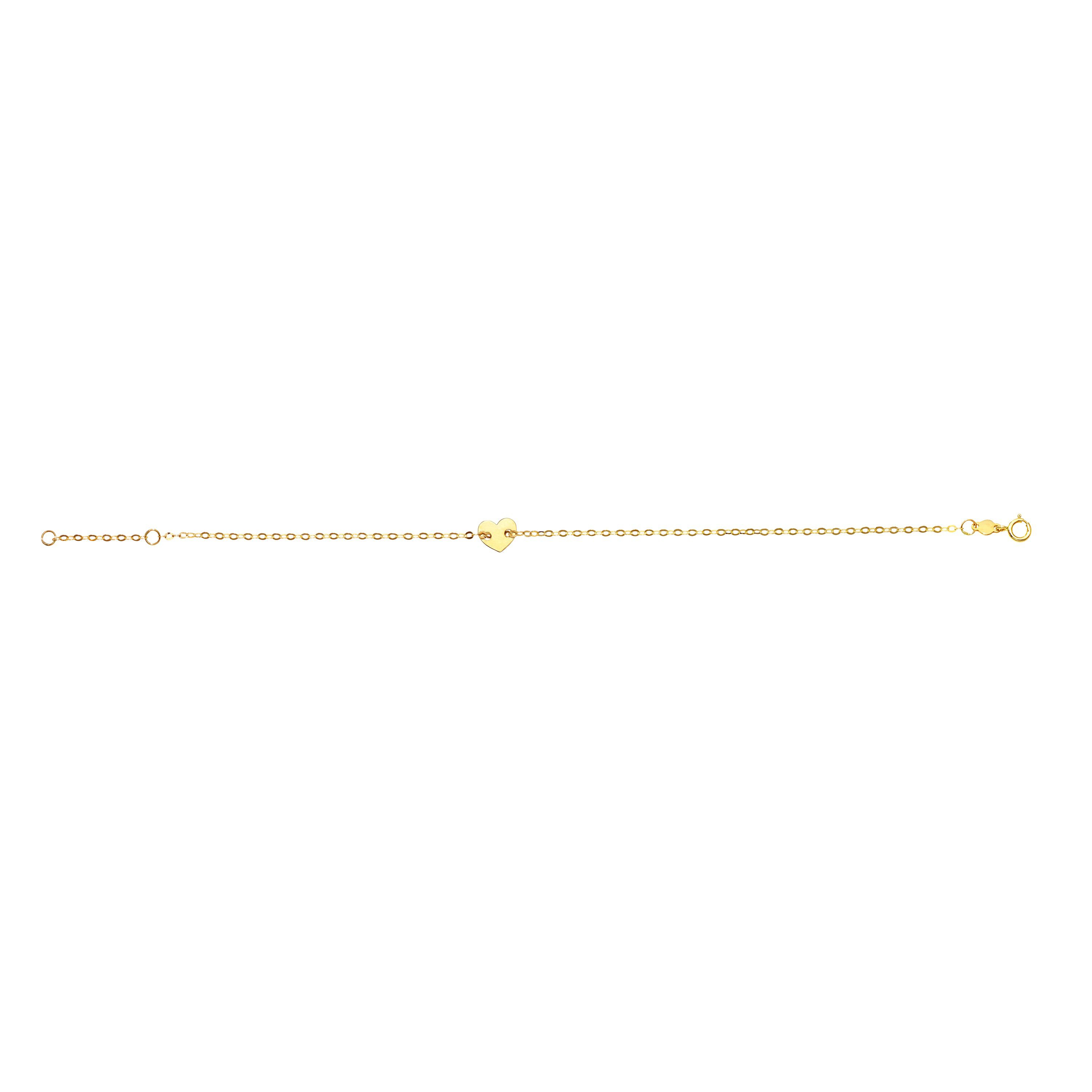 14KY HEART BRACELET