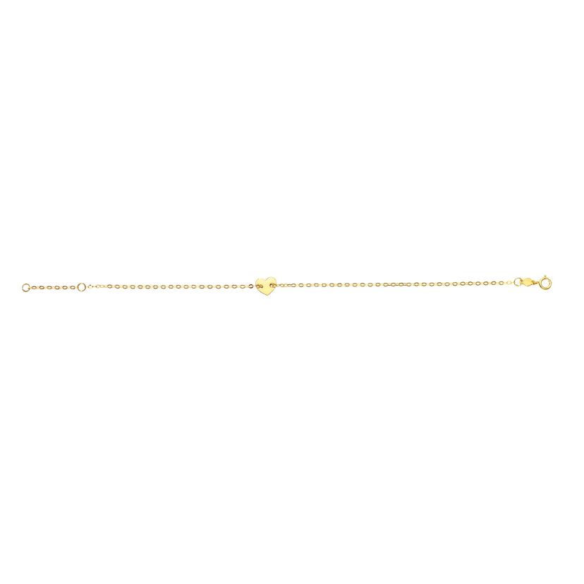 14KY HEART BRACELET