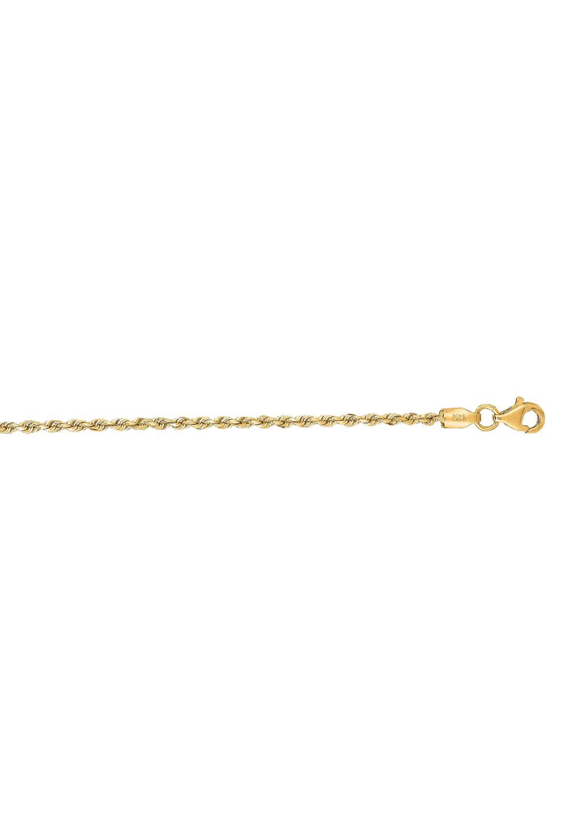 14K Rope Anklet Bracelet