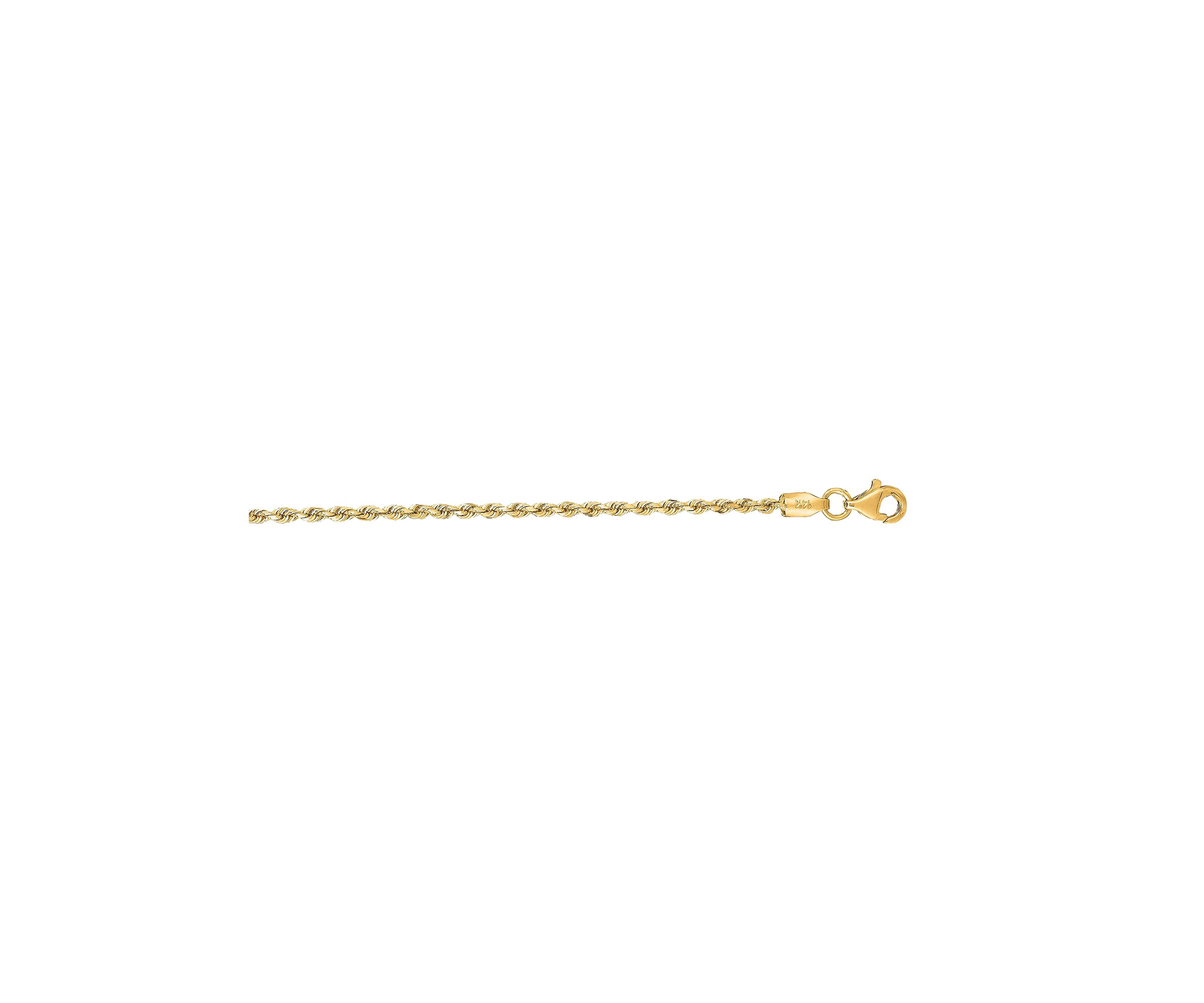 14K Rope Anklet Bracelet