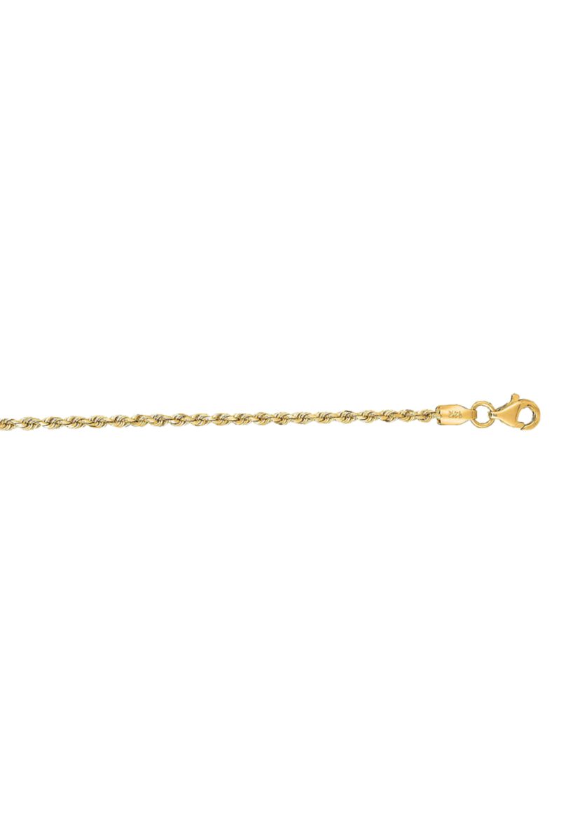 14K Rope Anklet Bracelet
