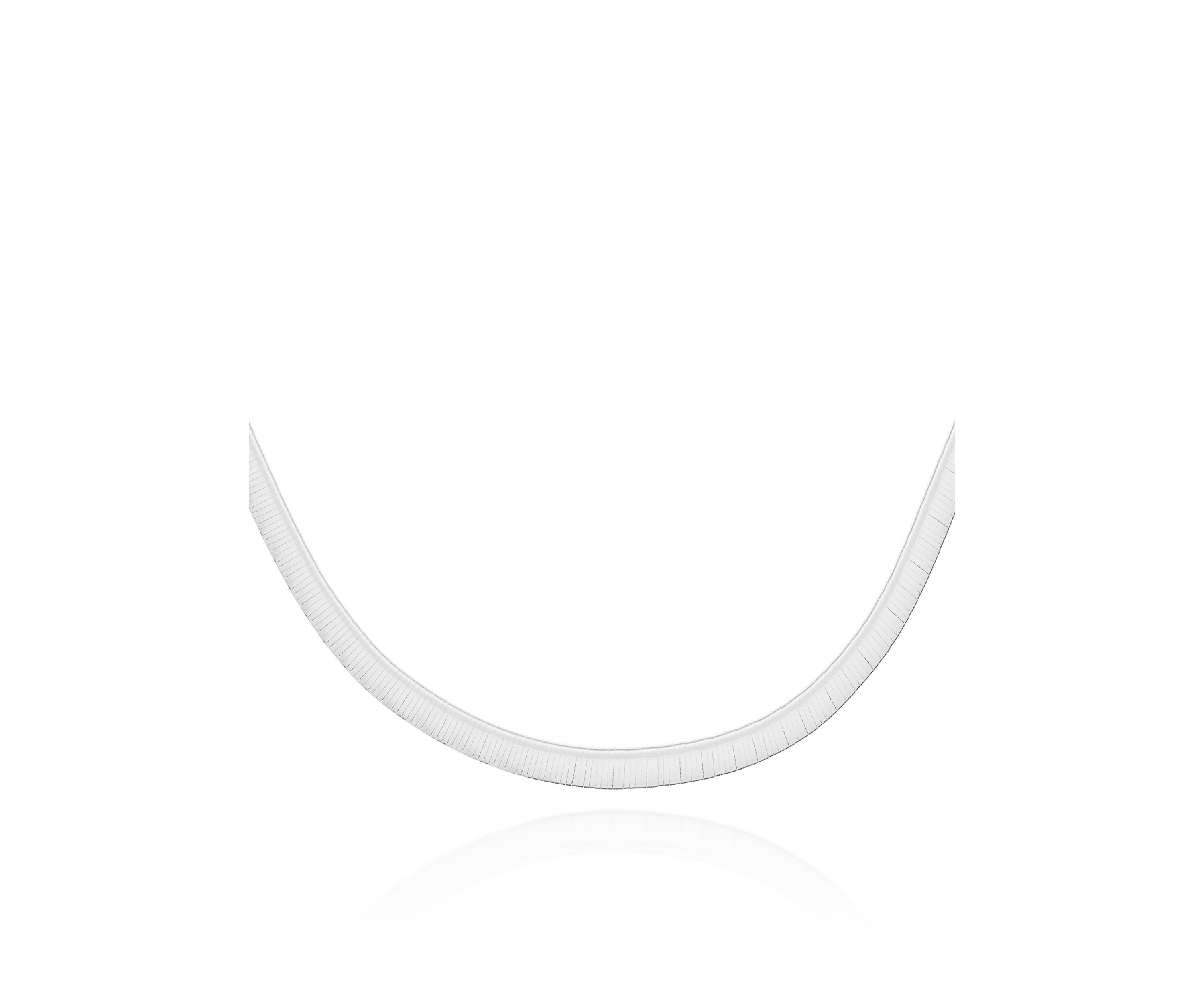 14k Two Tone Gold Reversible Omega Necklace