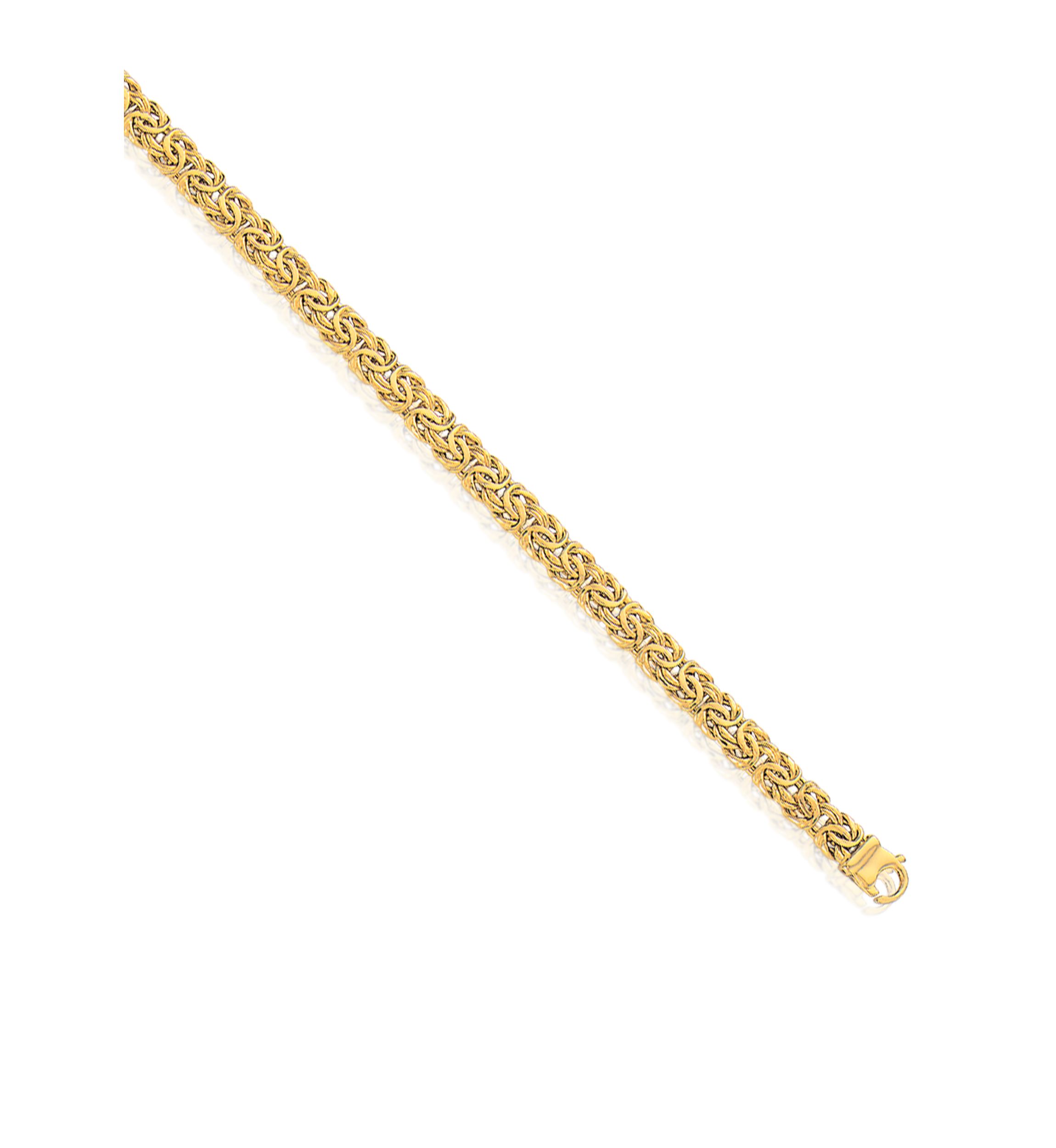 14k Yellow Gold Byzantine Bracelet