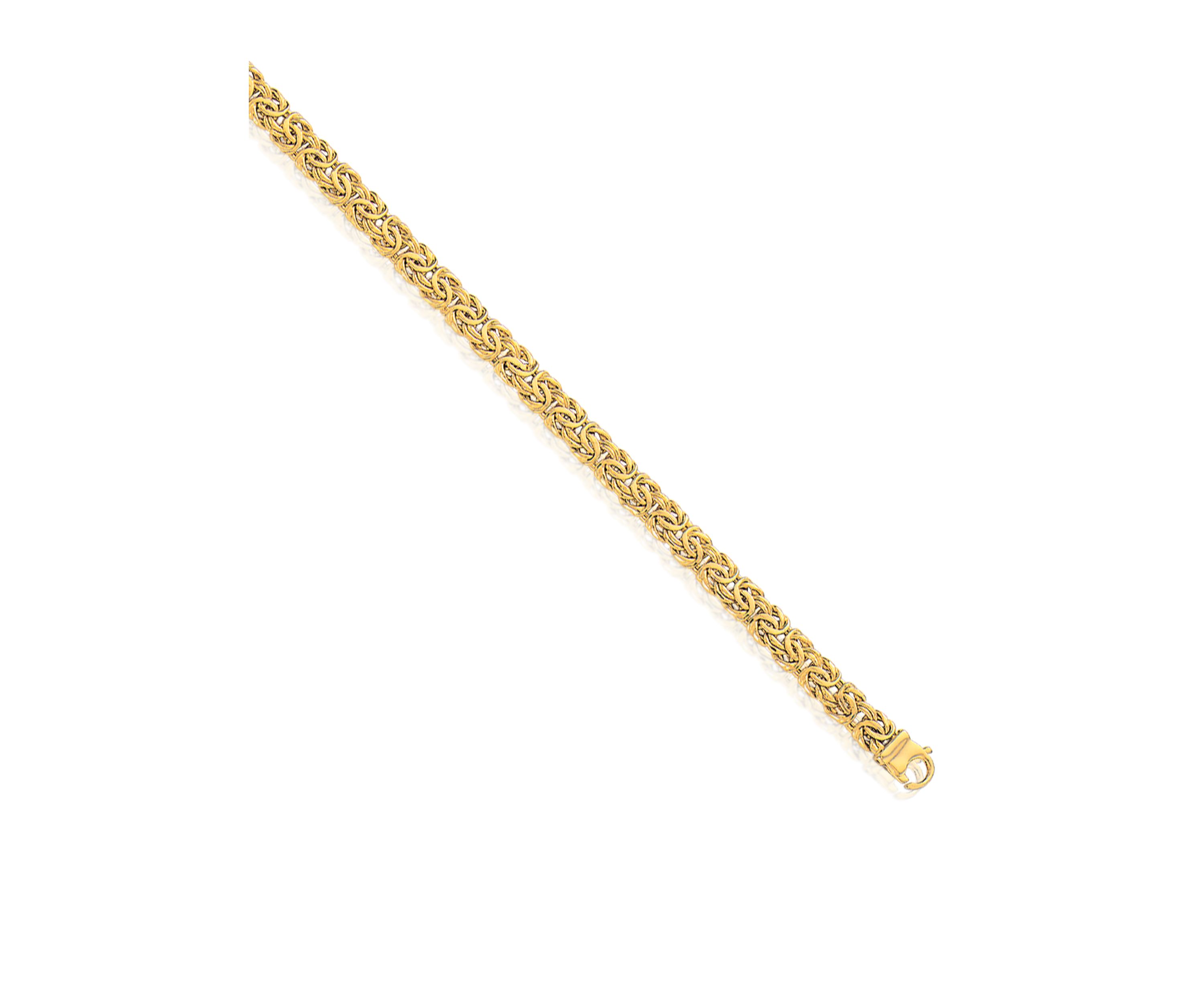 14k Yellow Gold Byzantine Bracelet