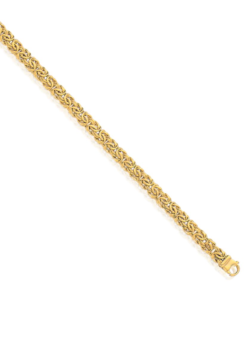 14k Yellow Gold Byzantine Bracelet