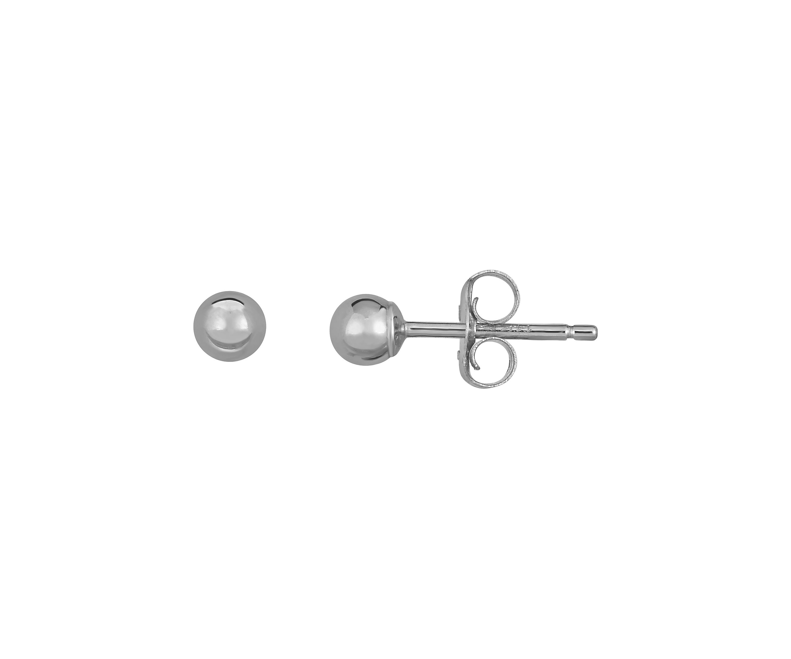 14Kw Ball Post Earring