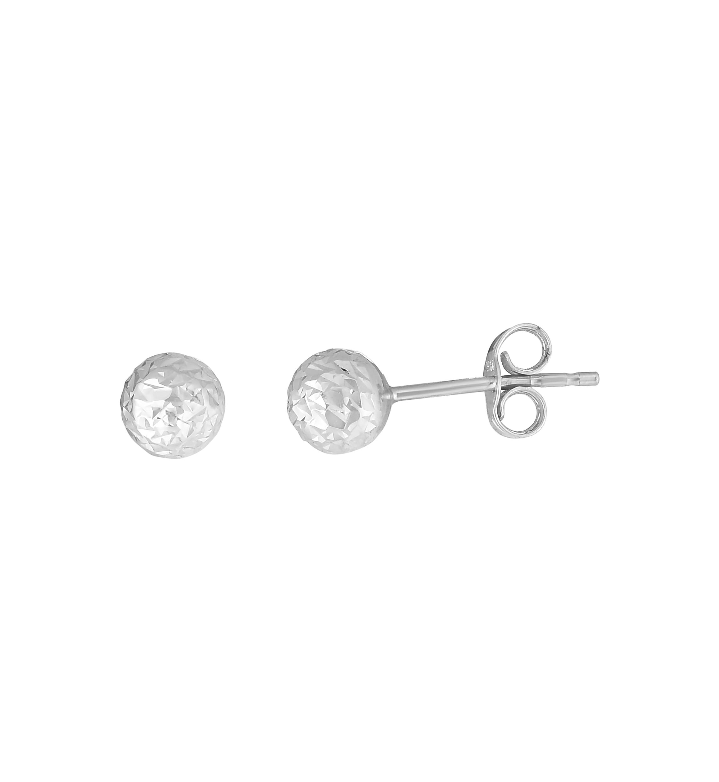 14Kw Ball Post Earring