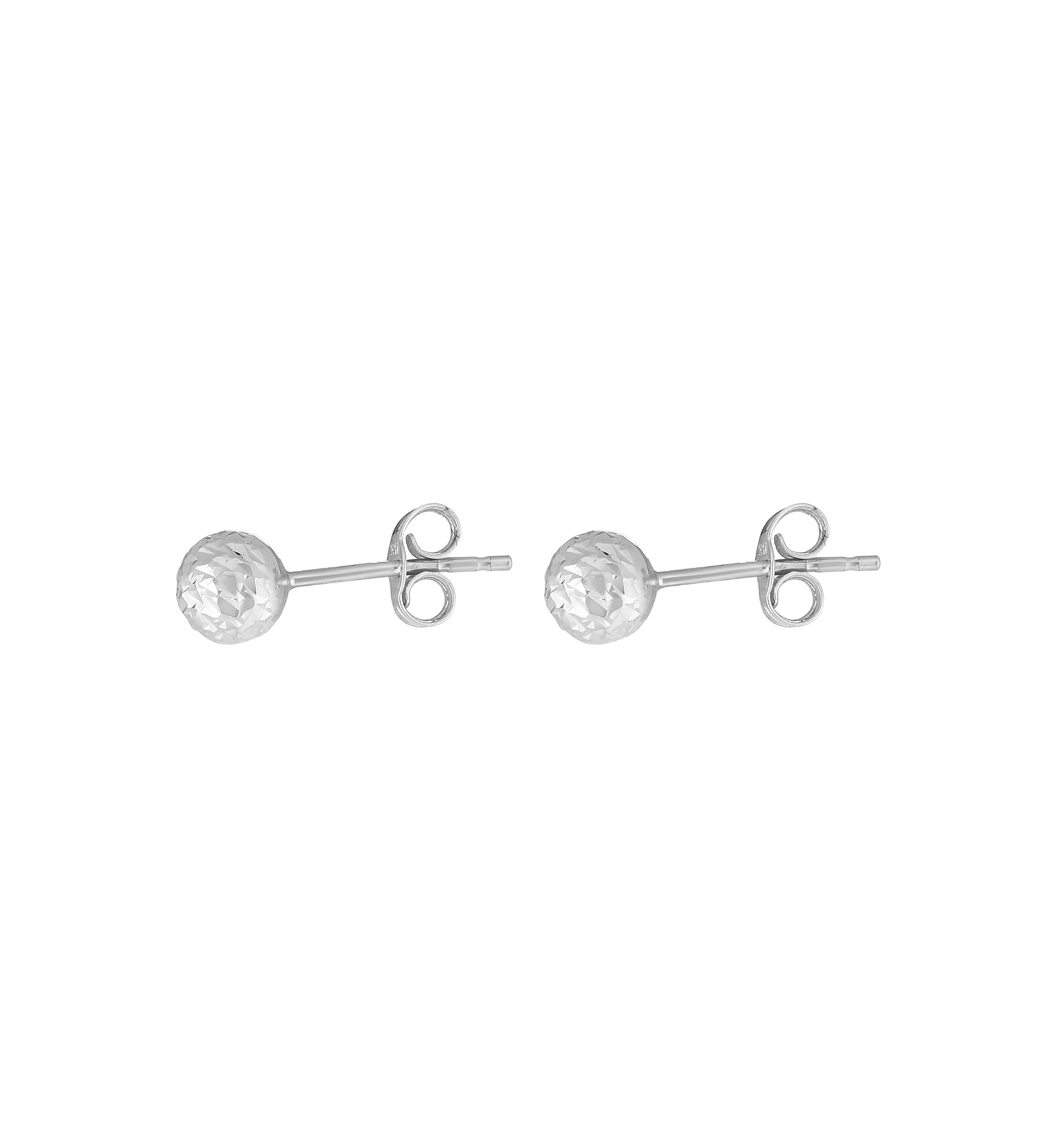 14Kw Ball Post Earring