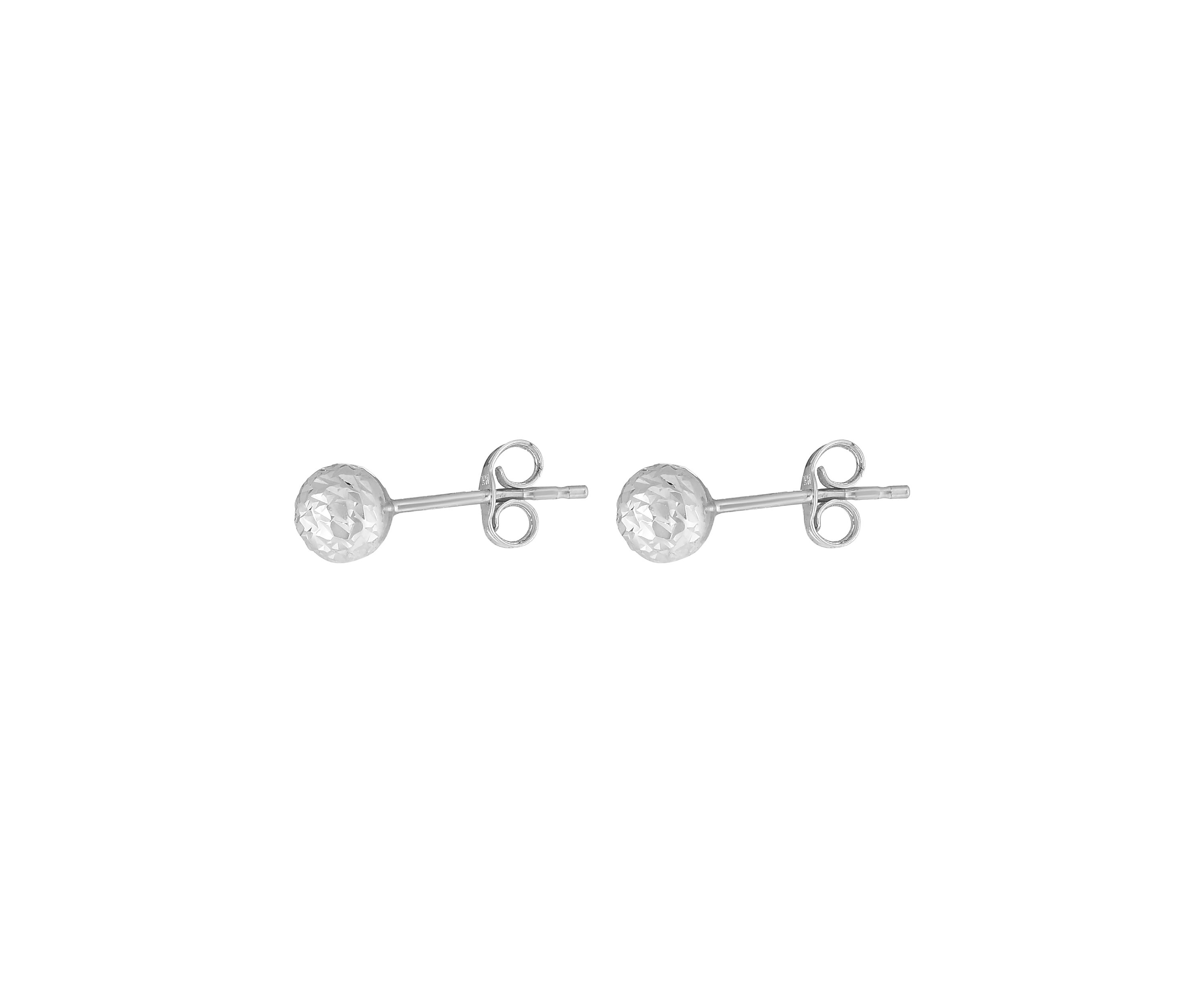 14Kw Ball Post Earring