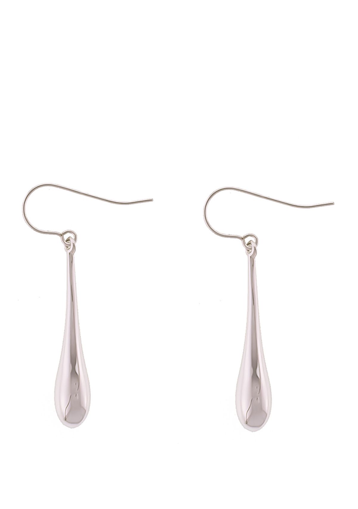 Teardrop Earrings in 14K White Gold