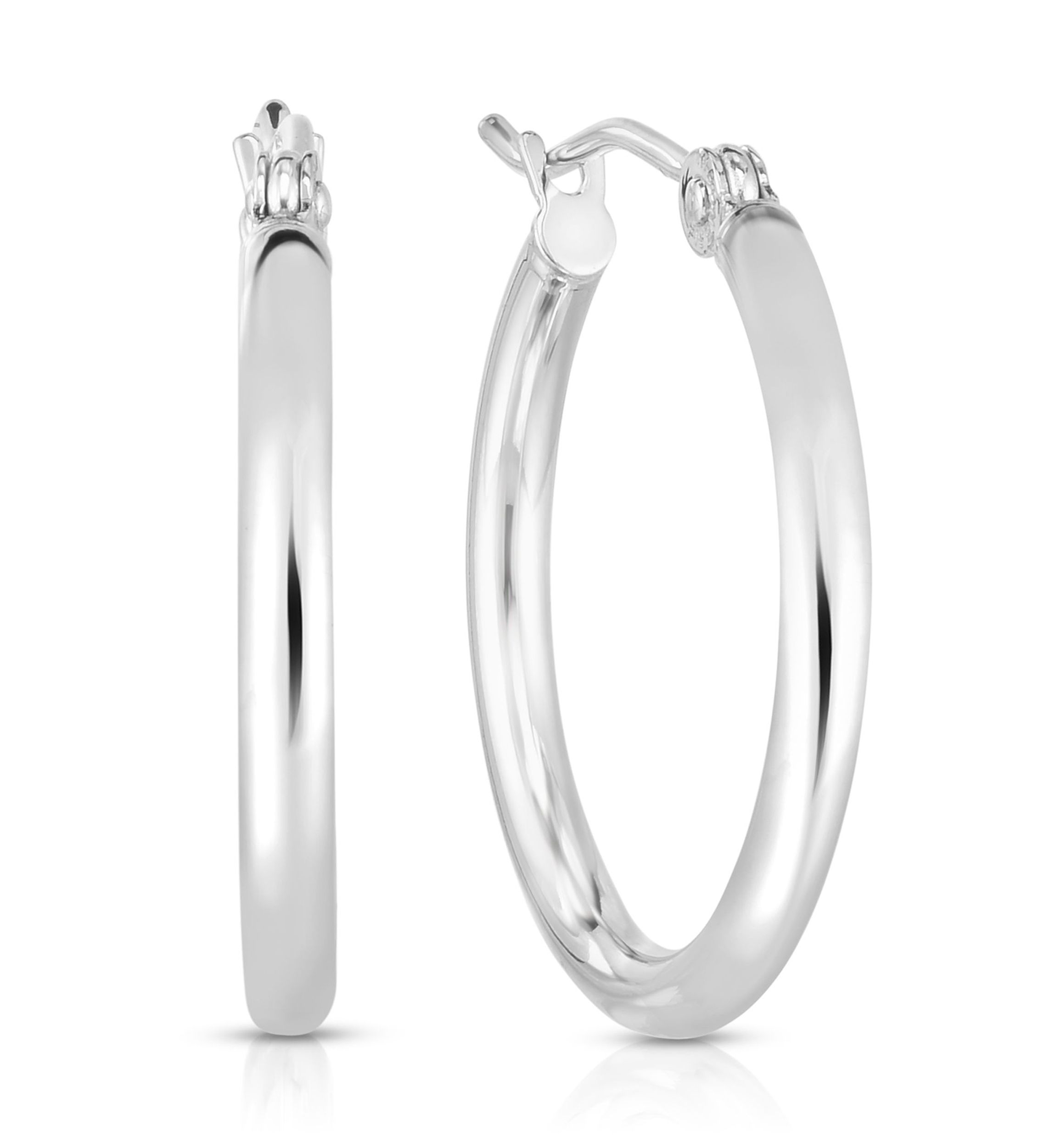 14Kw Round Tube Earring