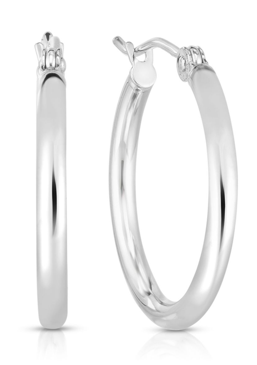 14Kw Round Tube Earring