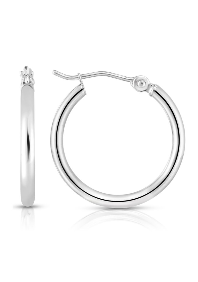 14Kw Round Tube Earring