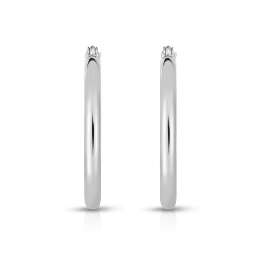 14Kw Round Tube Earring