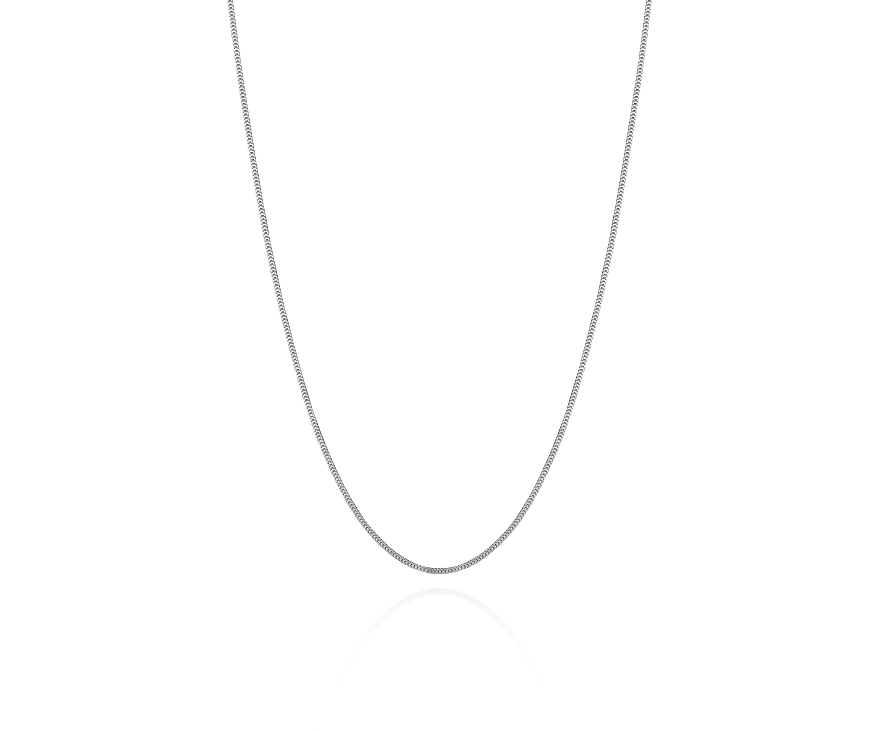 14k White Gold Milano Chain