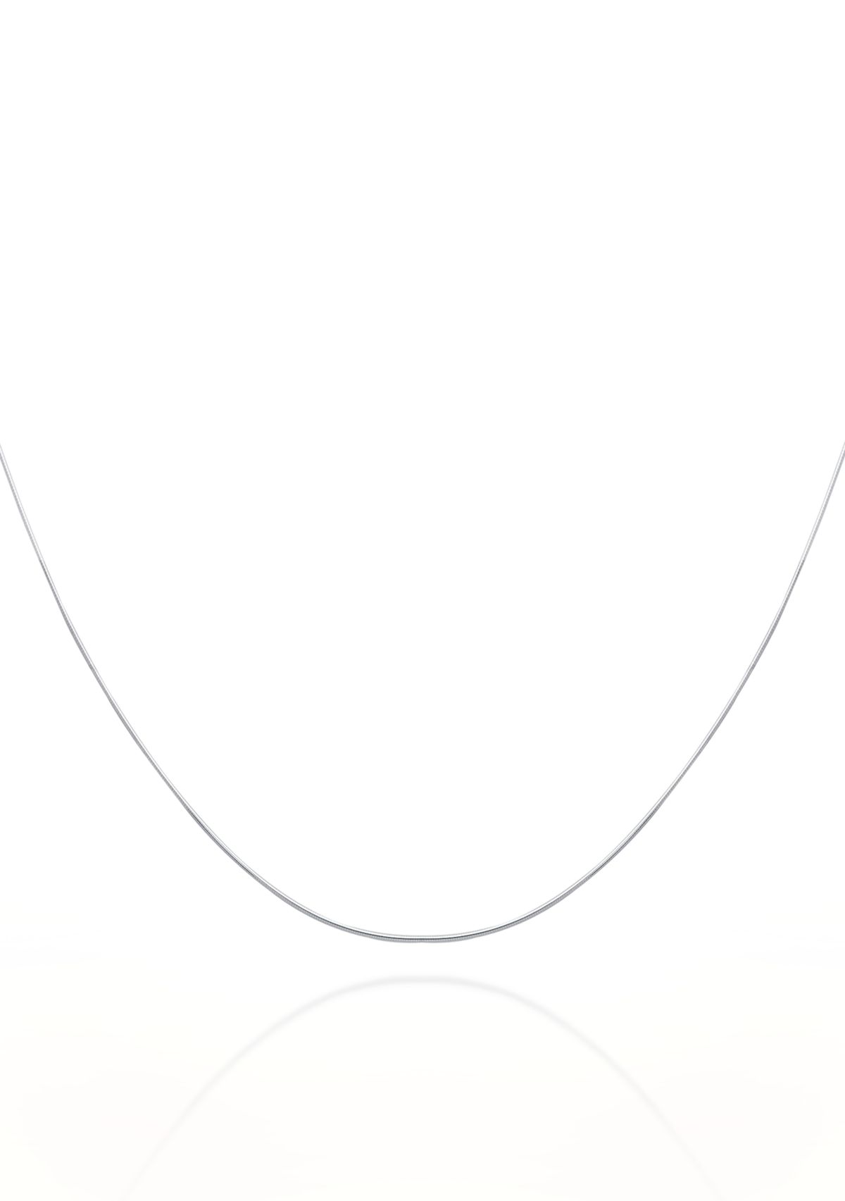 14k White Gold Omega Necklace