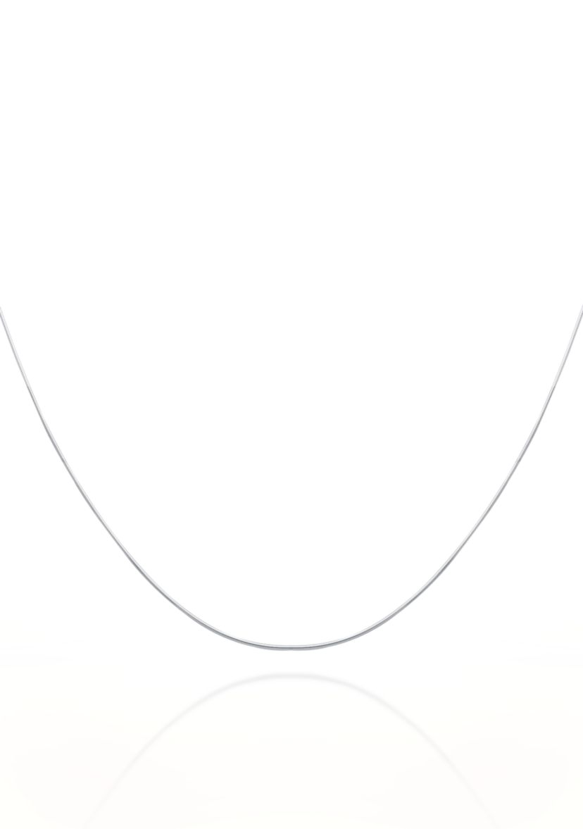 14k White Gold Omega Necklace