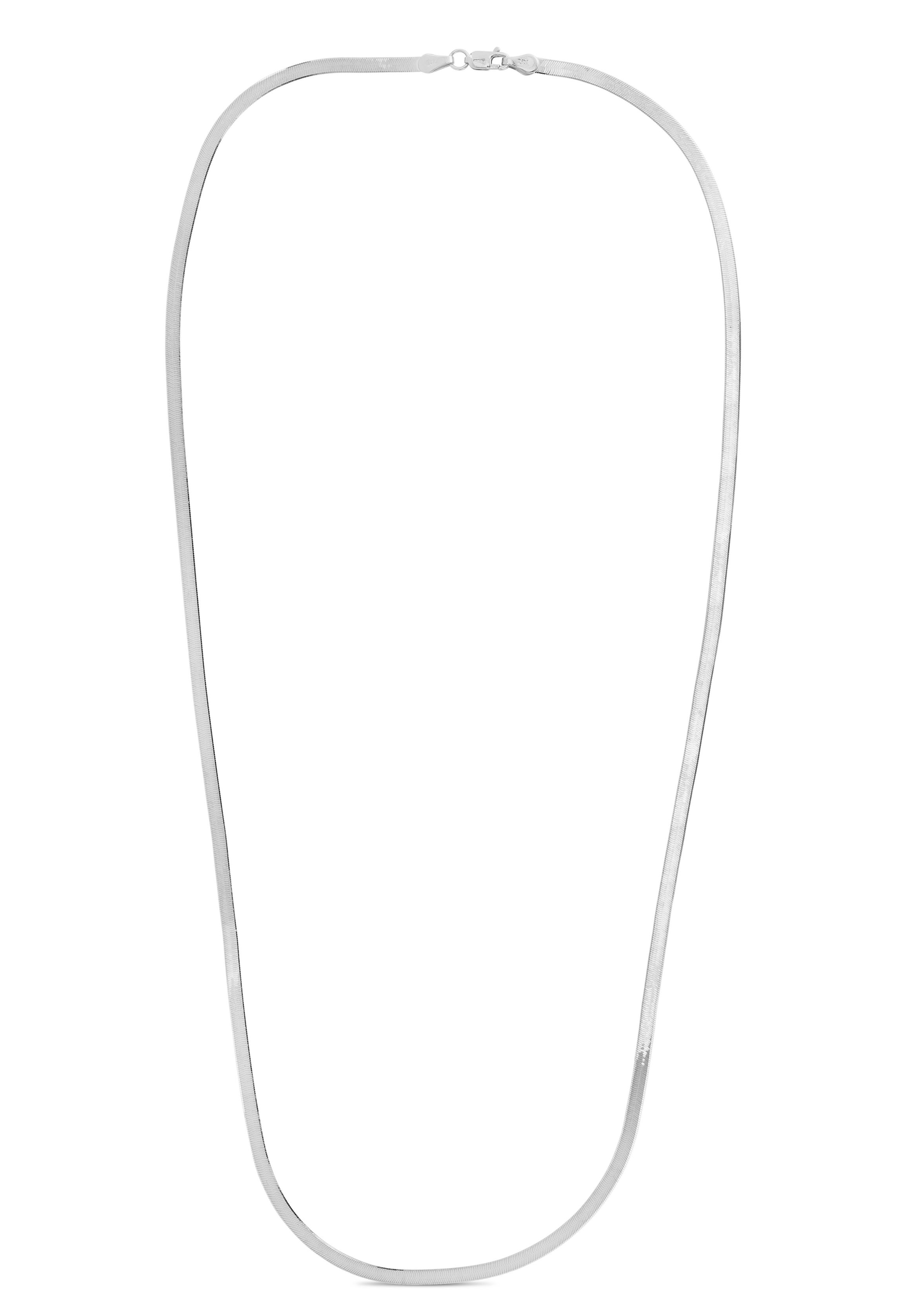 14K White Gold  Herringbone Chain