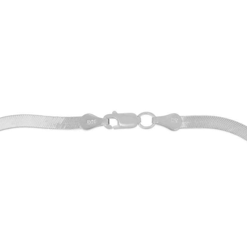 14K White Gold  Herringbone Chain